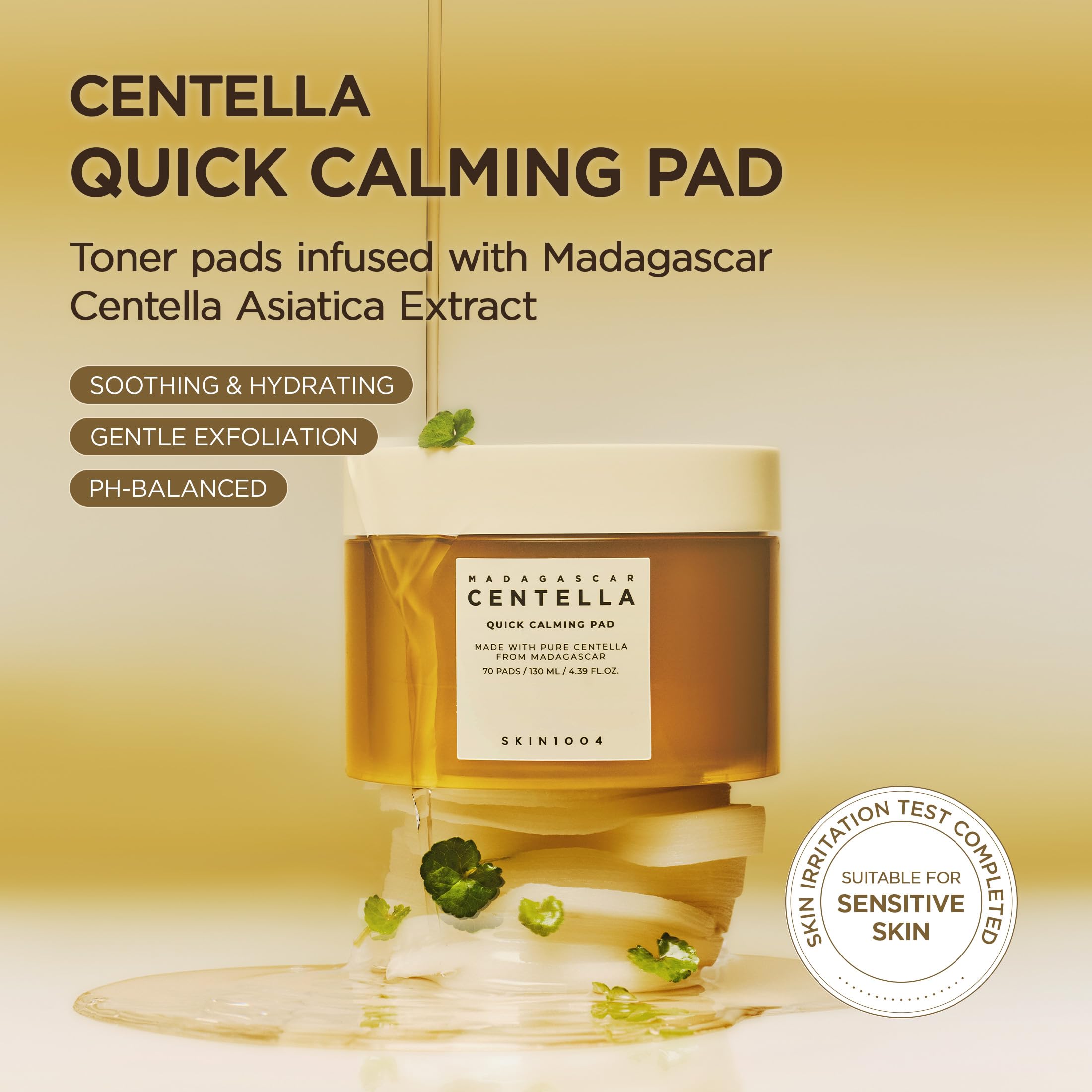 SKIN1004 Centella Quick Calming Pad 70 Pads Korean Face - SKIN1004 Official Imagery - 3
