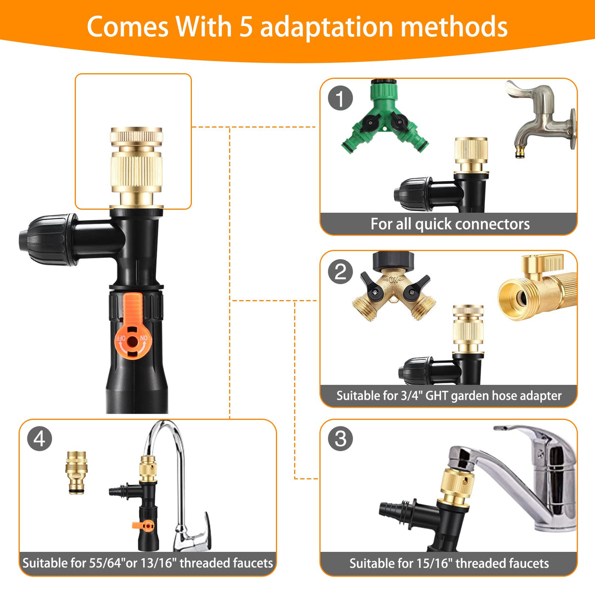 Gravel Vacuum for Aquarium Water Changer Fish Tank Cleaning - enomol Official Imagery - 5