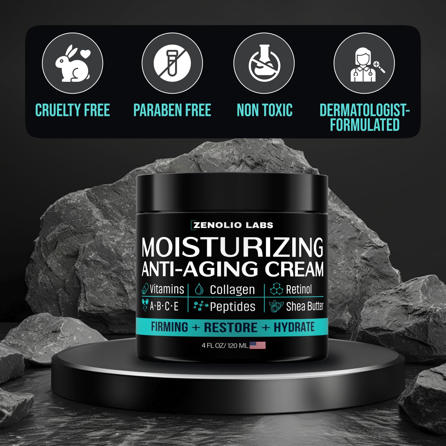 Mens Face Moisturizer Cream - Zenolio Labs