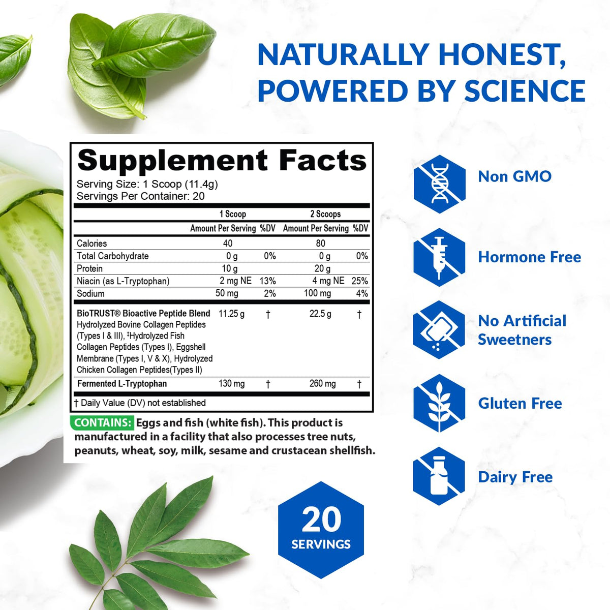 BioTrust Multi Collagen Peptides Unflavored Powder - BioTrust Official Imagery - 6