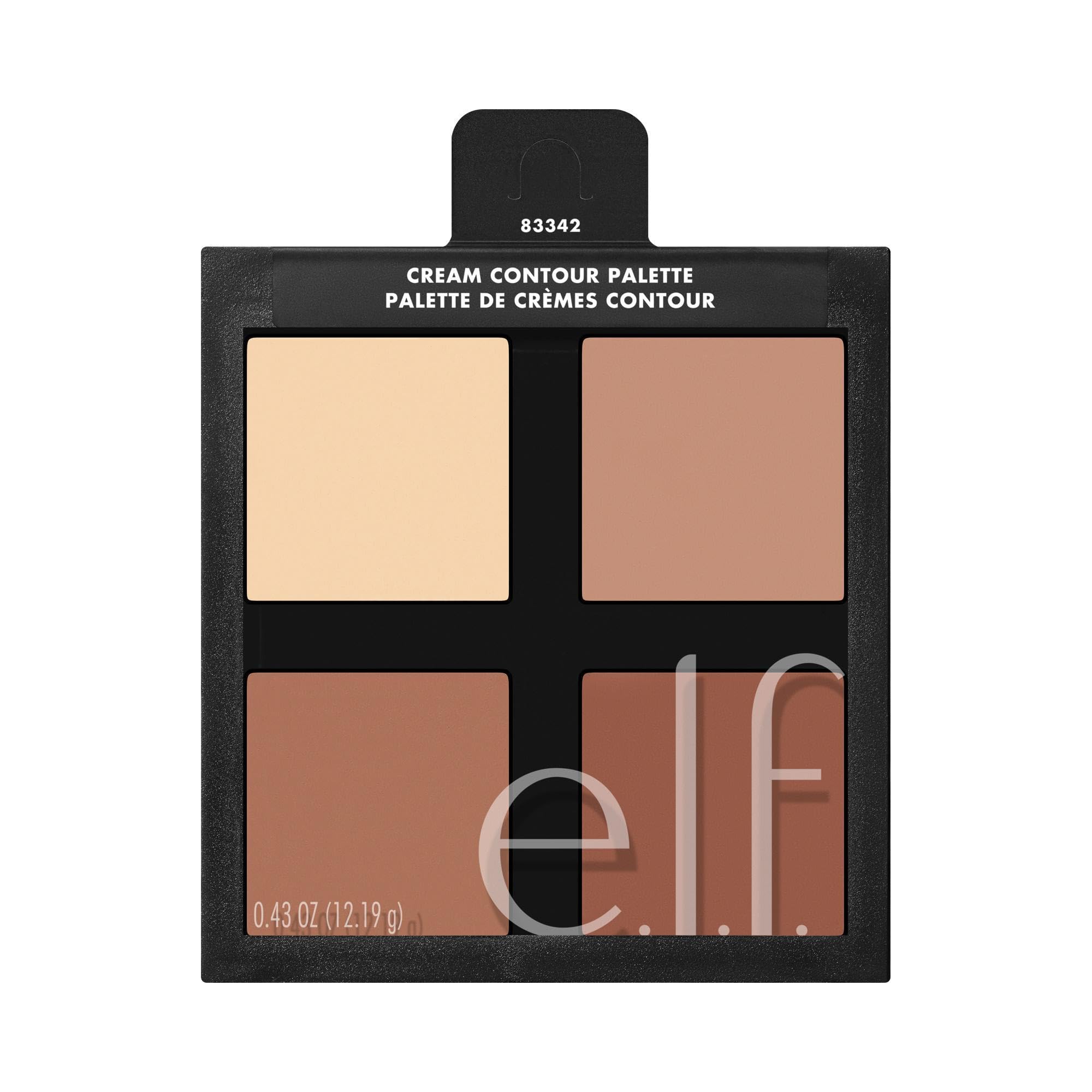 e.l.f. Cream Contour Palette, 4 Shades, Easy to Apply, - Product Imagery