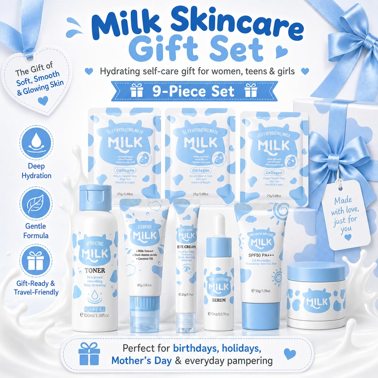 Milk Skincare Set For Women &amp; Girls, Hydrating Milk Skin - MrCuvaryas