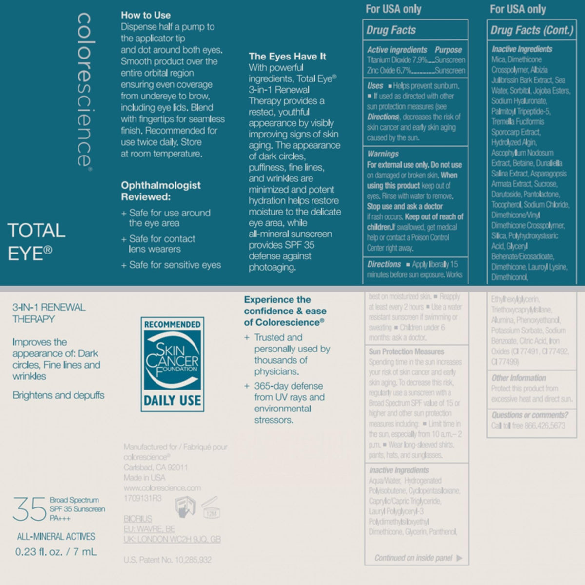 Colorescience Total Eye 3 in 1 Renewal Therapy SPF 35 - Premium Selection Official Imagery - 8