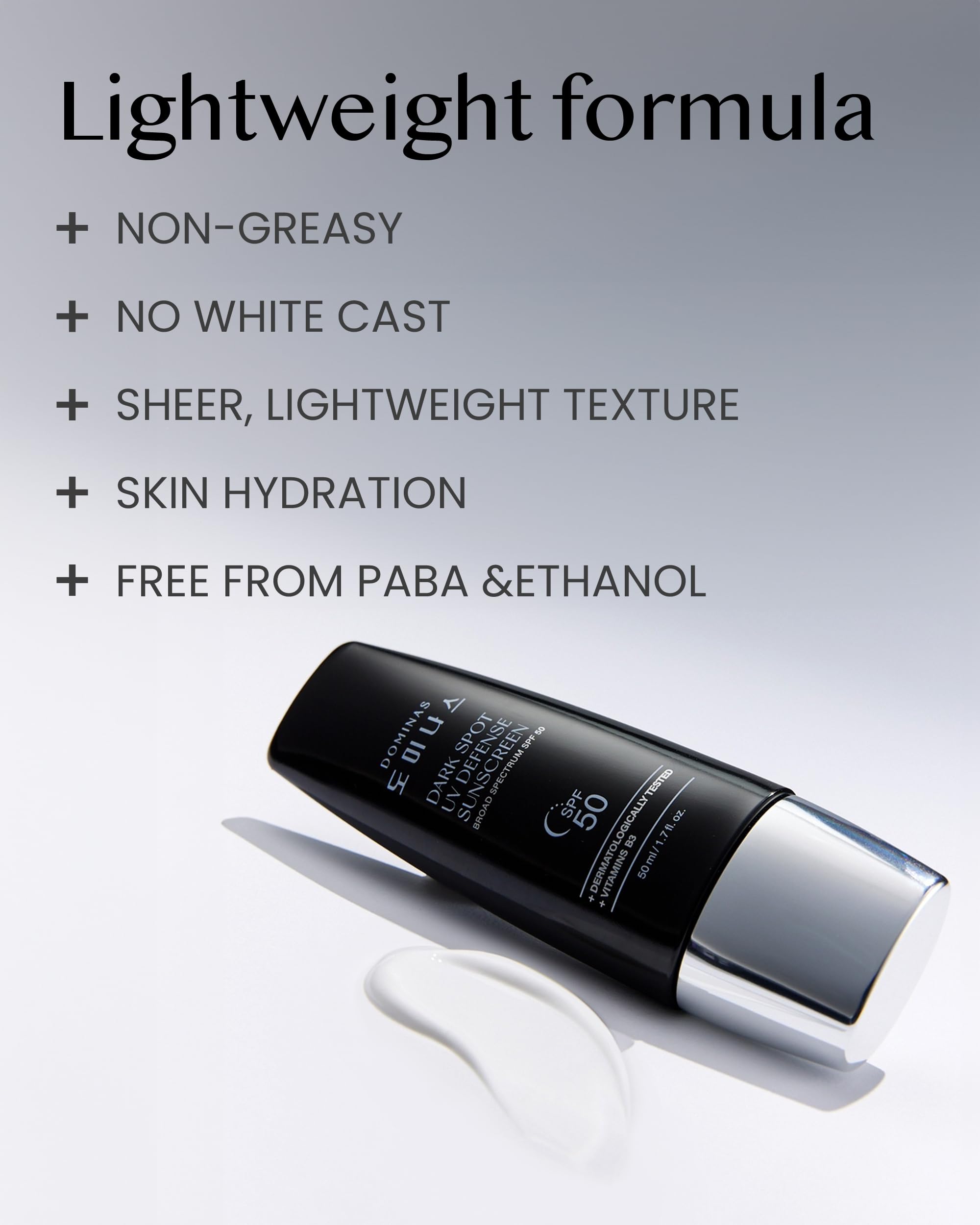 DOMINAS Dark Spot UV Defense Sunscreen SPF 50 No White Cast - DOMINAS Official Imagery - 5