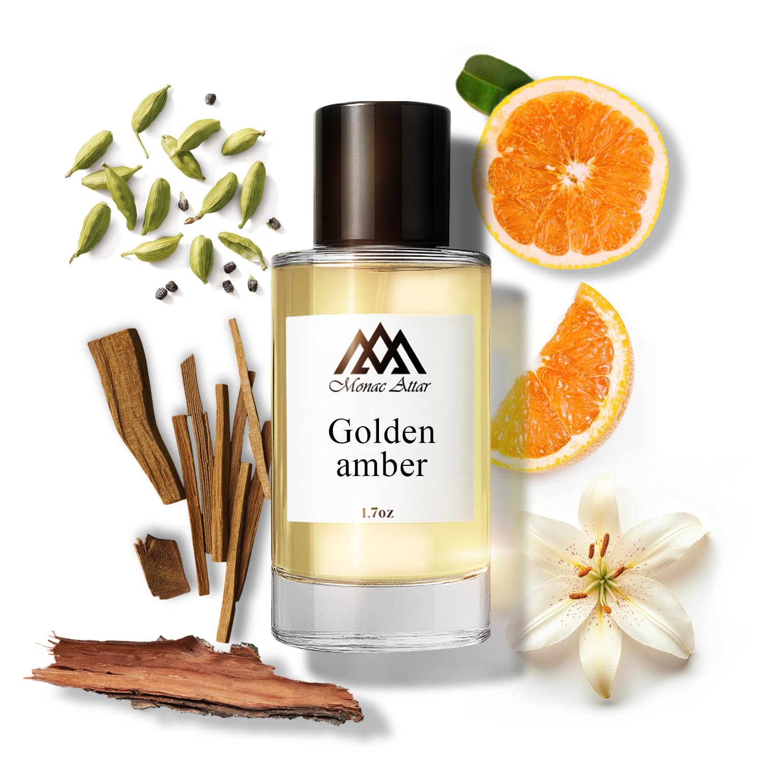 Monac Golden Amber Inspired by Blonde Amber, Eau De Parfum, - Product Imagery