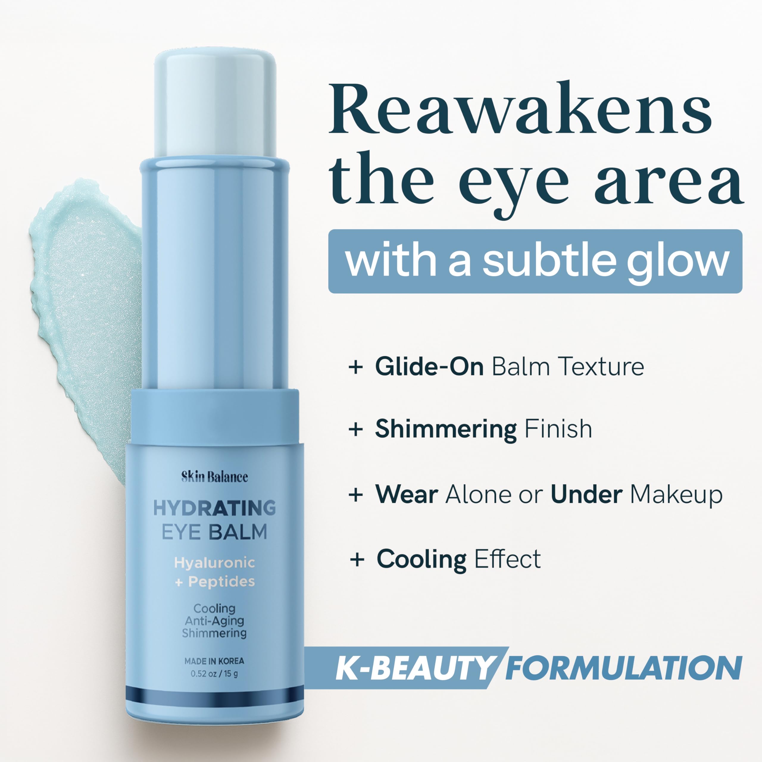 Ultra Shimmer Eye Balm with Hyaluronic Acid &amp; Peptides – - Skin Balance