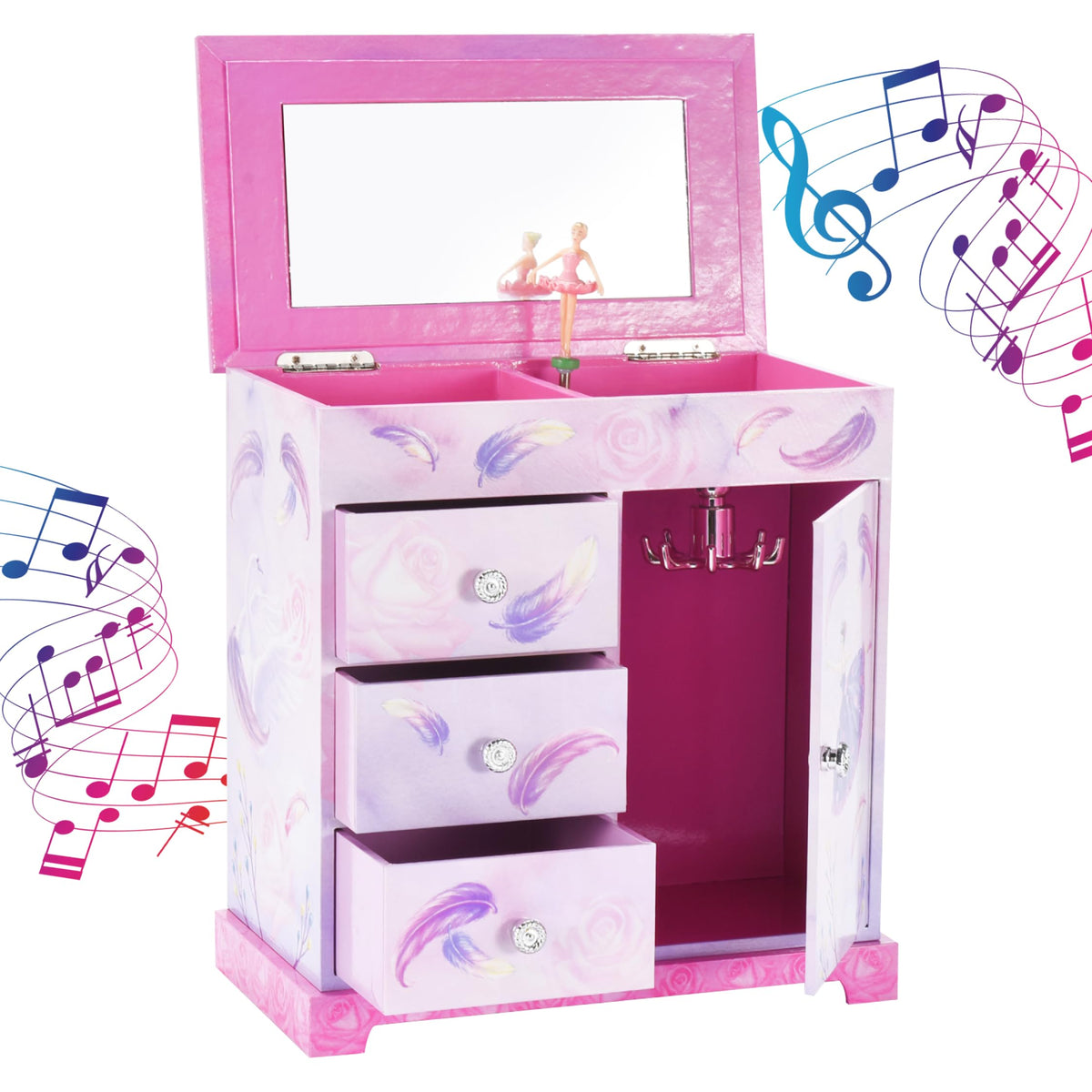 Jewelkeeper Jewelry Box for Girls with 3 Drawers - Jewelkeeper Official Imagery - 8
