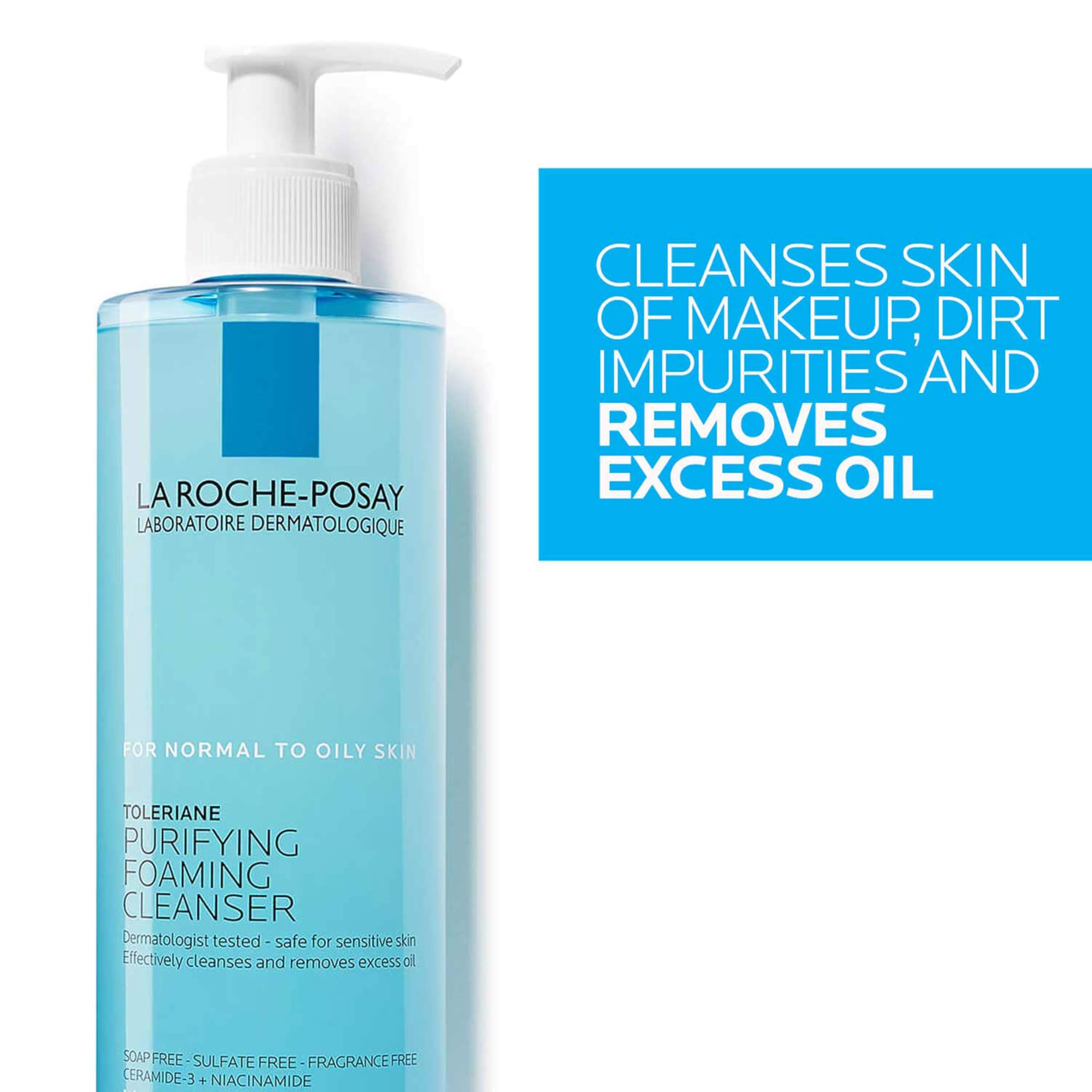 La Roche-Posay Toleriane Purifying Foaming Facial Cleanser wit... - Elefair Tech Official Product View 6