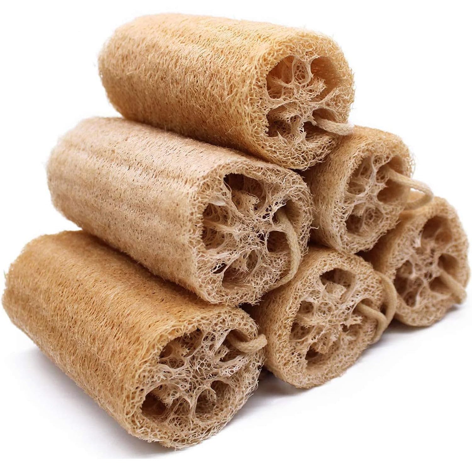 METLUCK Loofah Sponge Pads Natural Organic Bath Luffa Sponges Pads Natural Bath - METLUCK Official Product View 9