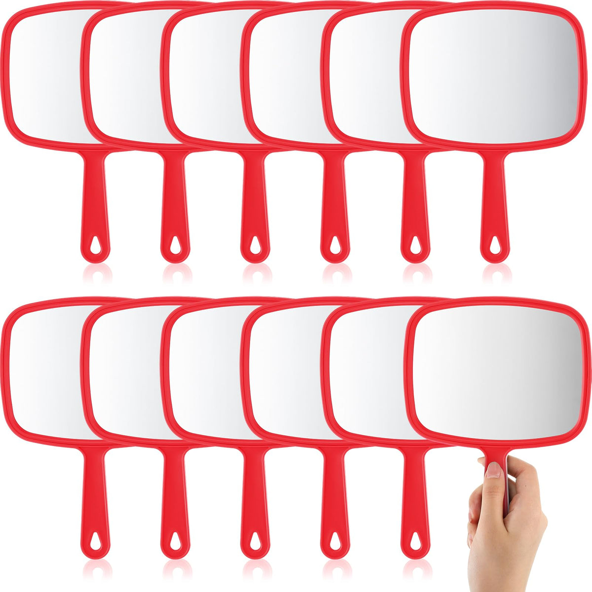Geetery 12 Pcs Handheld Mirrors with Handle Hand Mirror Bulk - Geetery Official Imagery - 2
