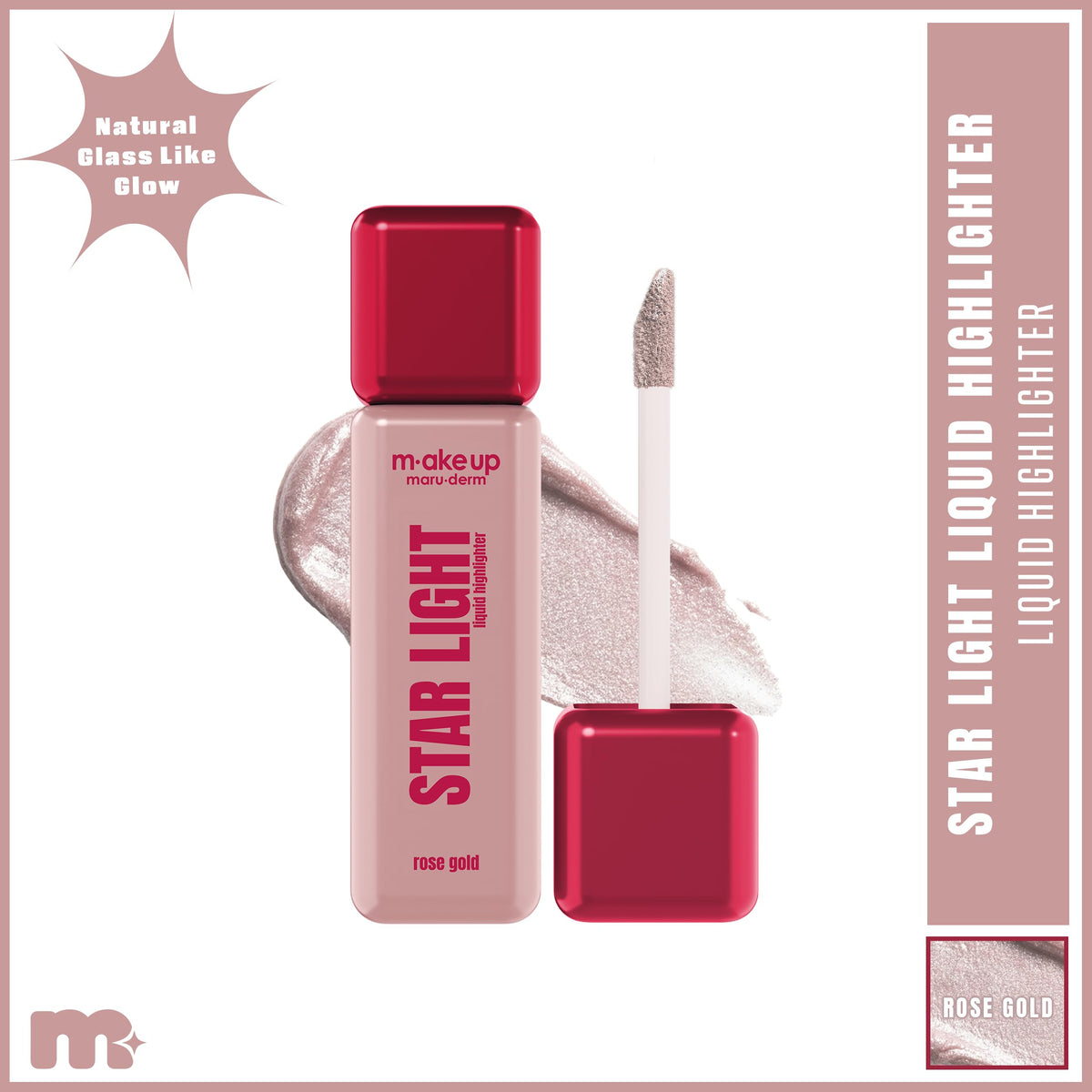 make up maruderm Wet Finish Liquid Highlighter Long Lasting - maru.derm Official Imagery - 3