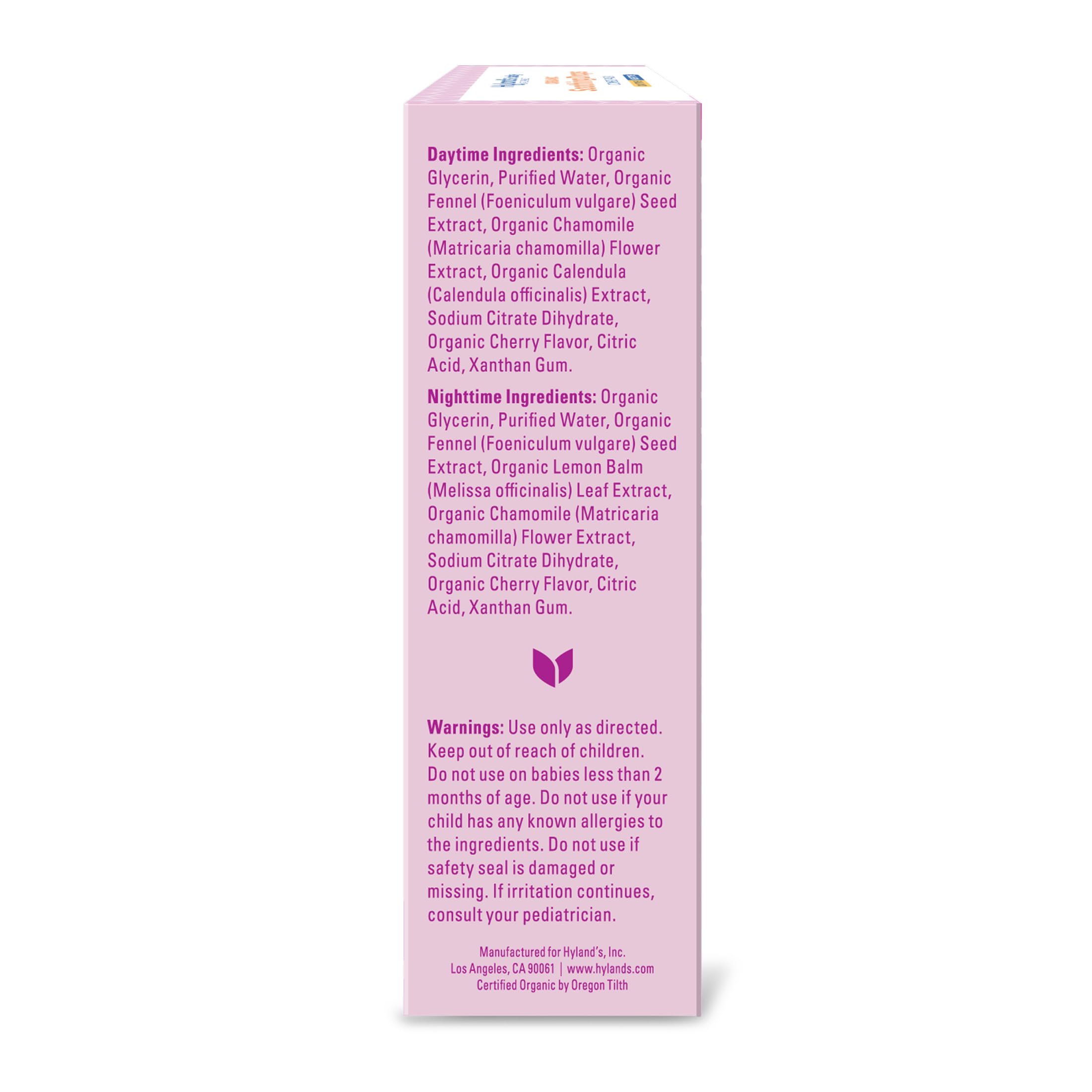 Hyland's Baby Organic Soothing Drops Day & Night 2-Pack