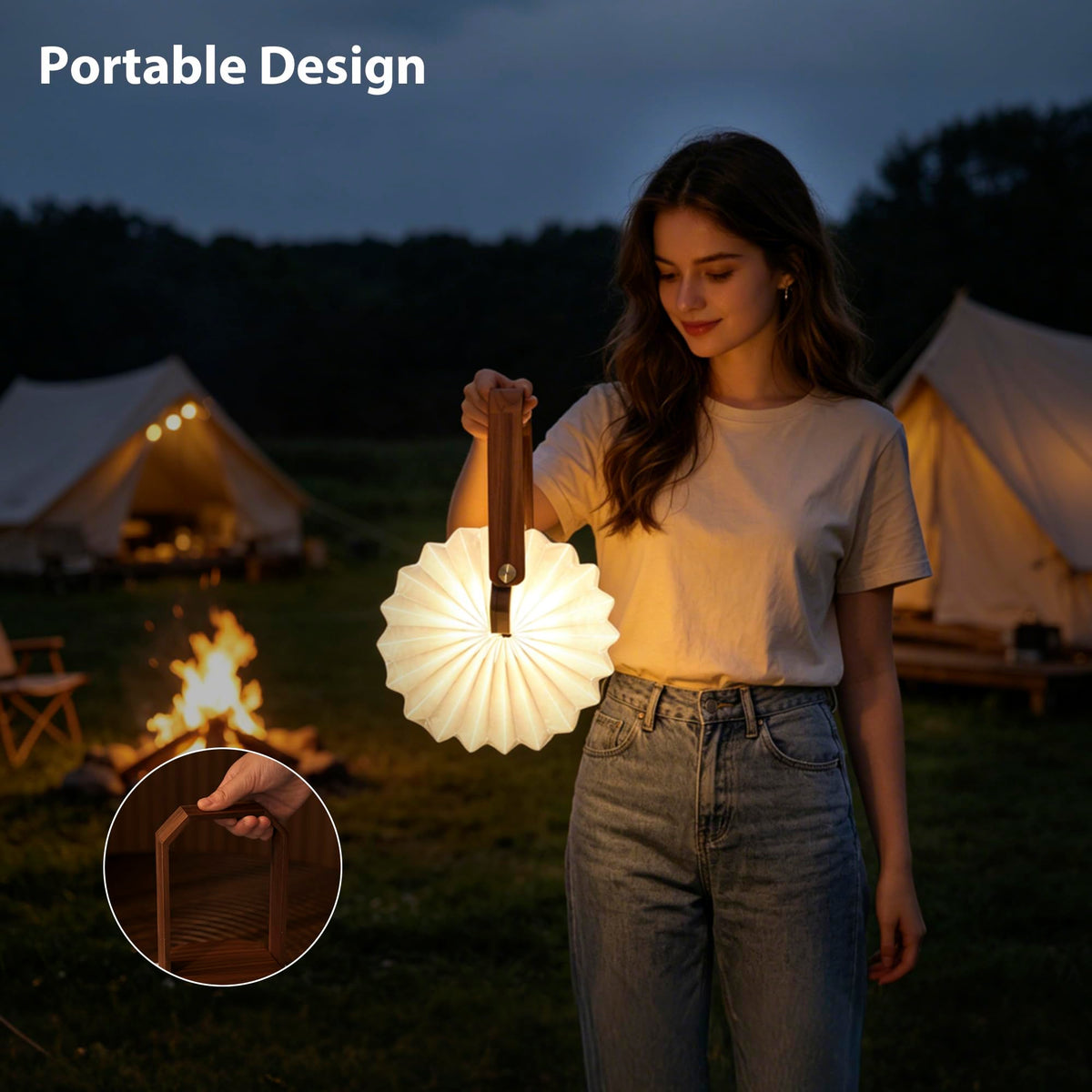 Unique Gifts Japanese Paper Lantern Lamp Handheld Folding - ZBOLE Official Imagery - 6