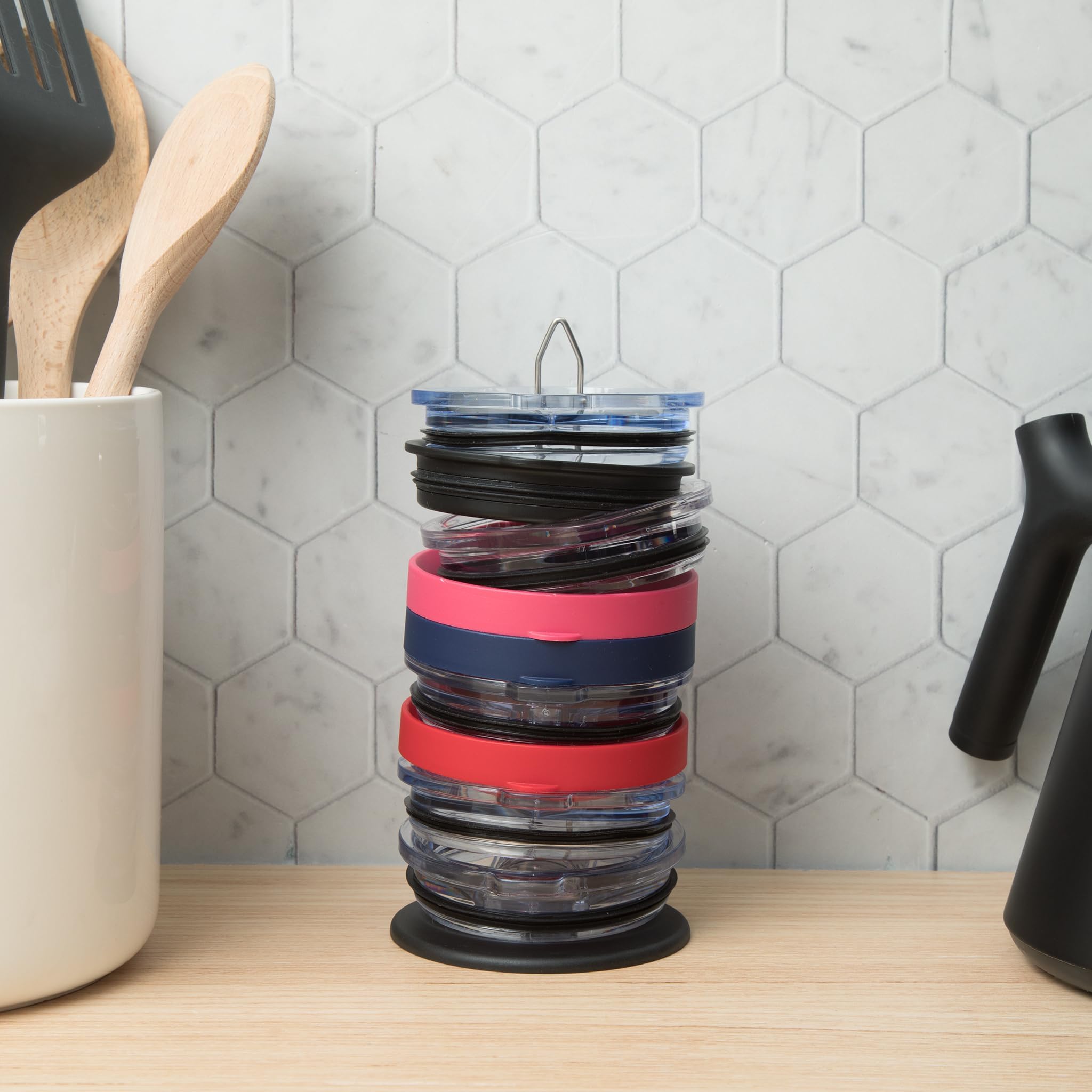 ELYPRO Tumbler Lid Organizer & Holder for Stanley, Yeti, Water Bottle - View 2