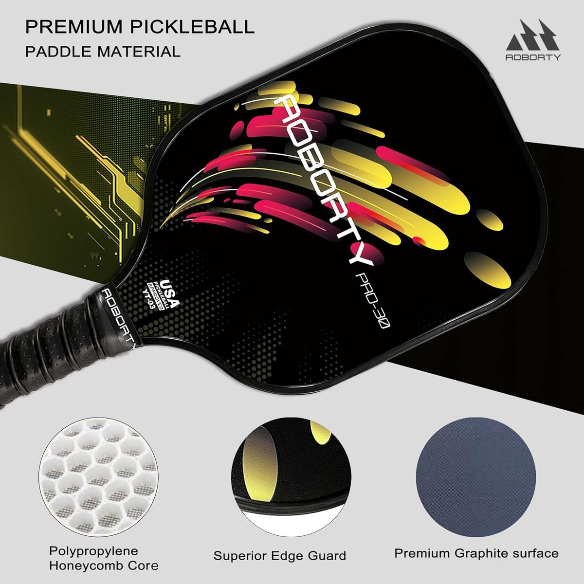 AOBORTY Pickleball Paddles 4 Pack - AOBORTY Official Imagery - 5