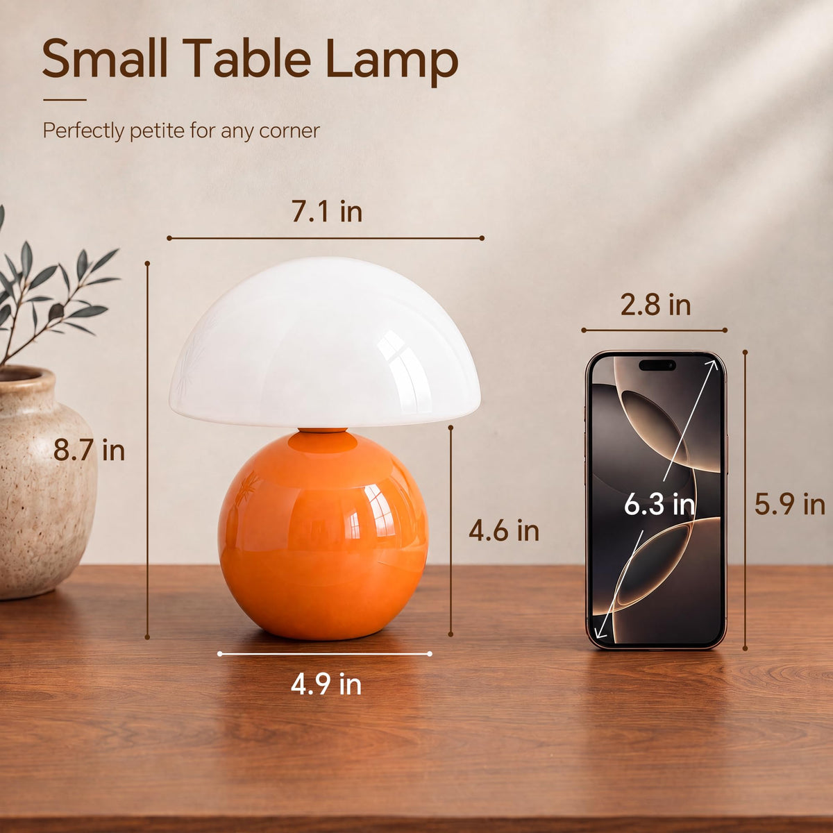 Mushroom Lamp Table Lamp for Bedroom Small Desk Table Lamps - Dawnwake Official Imagery - 8
