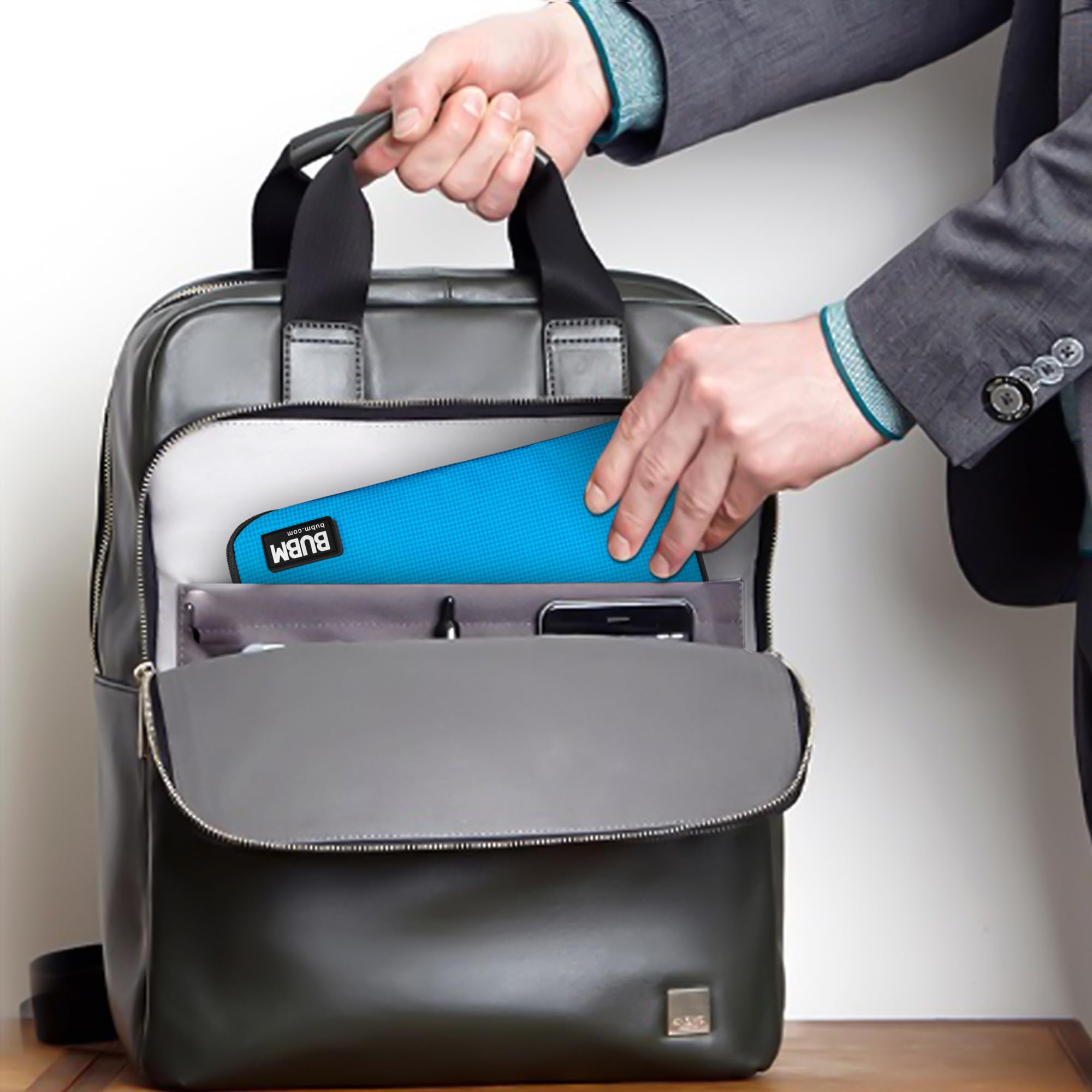 BUBM Double Layer Electronic Accessories Organizer, Travel Gear Bag for Cables, - BUBM Official Product View 2