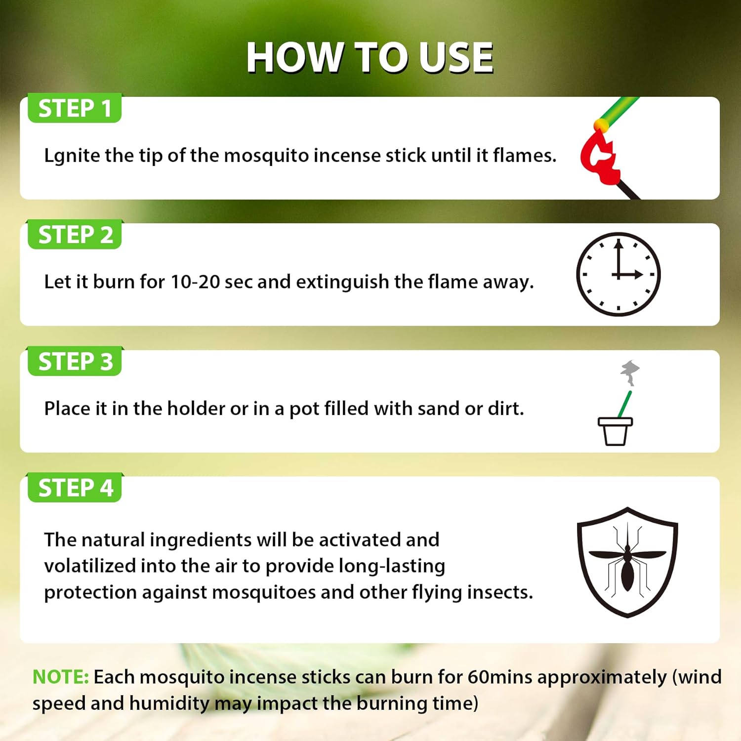 BugBai mosquito repellent outdoor patio citronella oil candles with 120 pcs for effective mosquito protection.