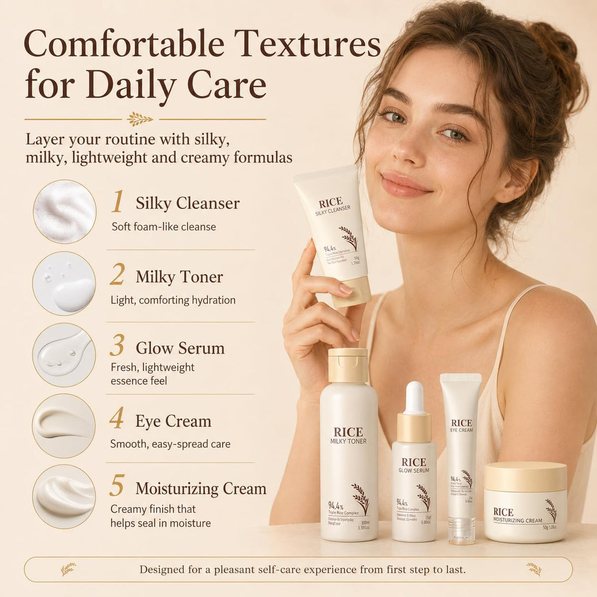 21PCS Rice Skincare Set for Teen Girls Women Korean Skin - MrCuvaryas Official Imagery - 4