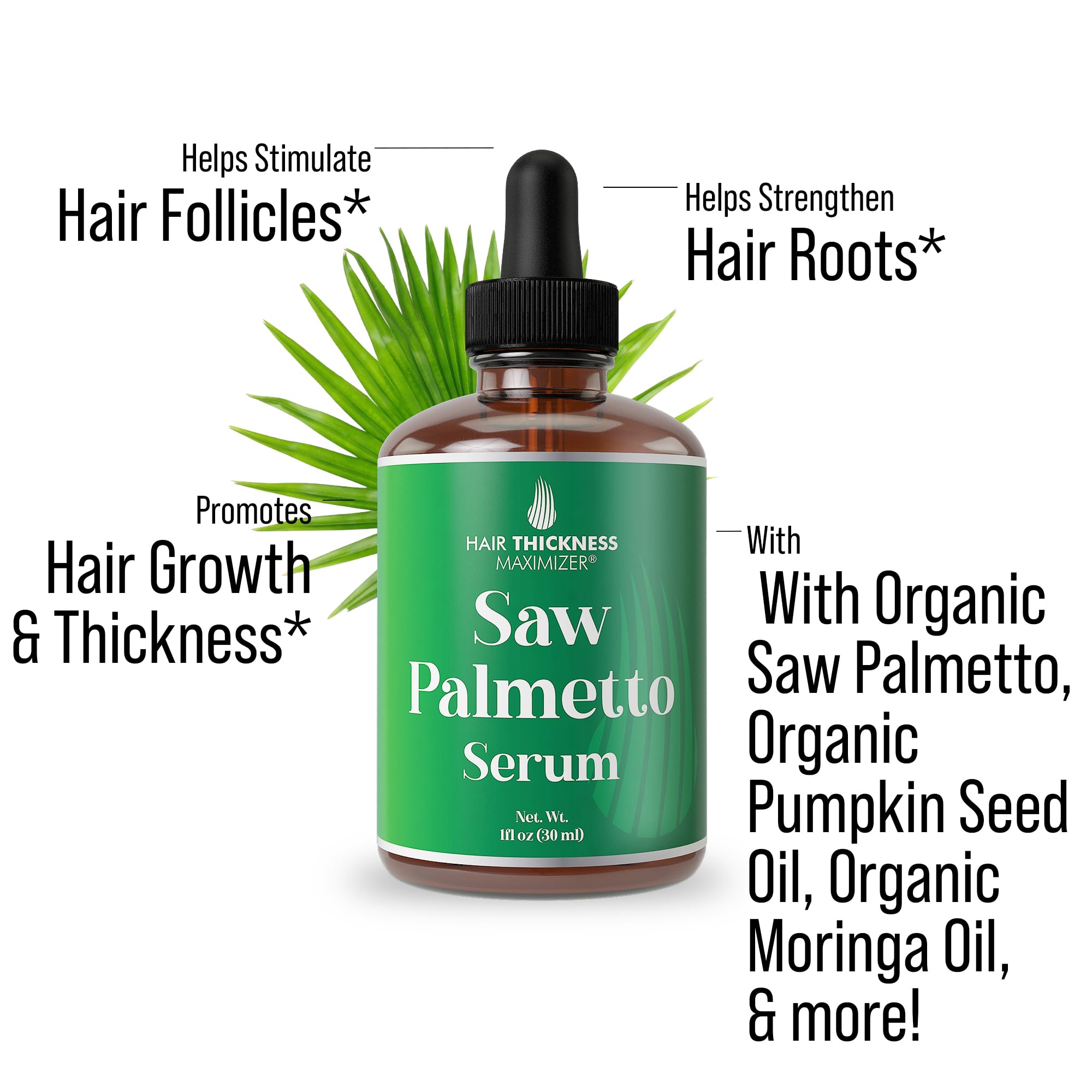 Hair Thickness Maximizer Saw Palmetto Serum for Hair Growth. With Rosemary, - Hair Thickness Maximizer Official Product View 5
