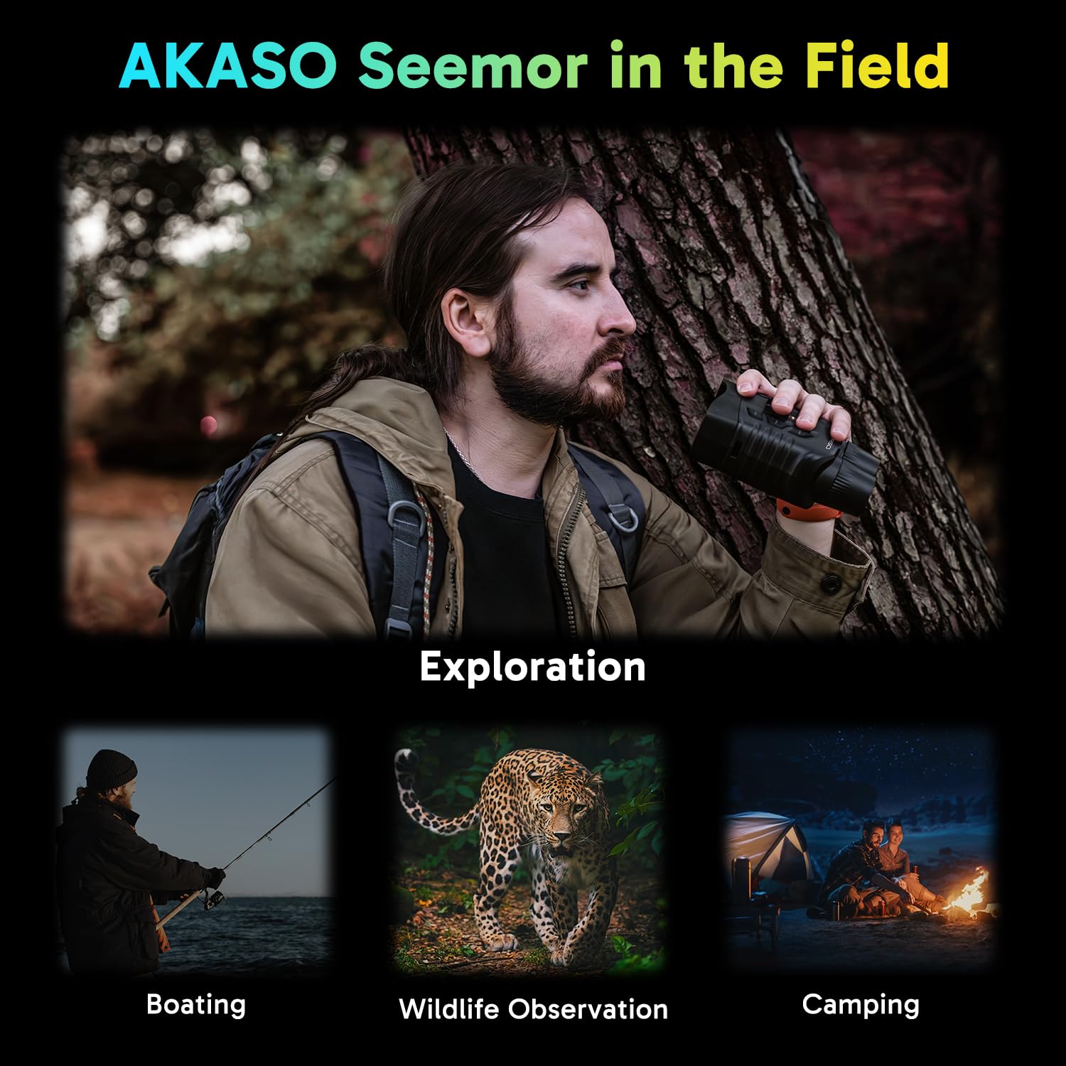 AKASO Seemor-200 Night Vision Goggles - 4K Full Color Night Visio by AKASO - Angle View 5