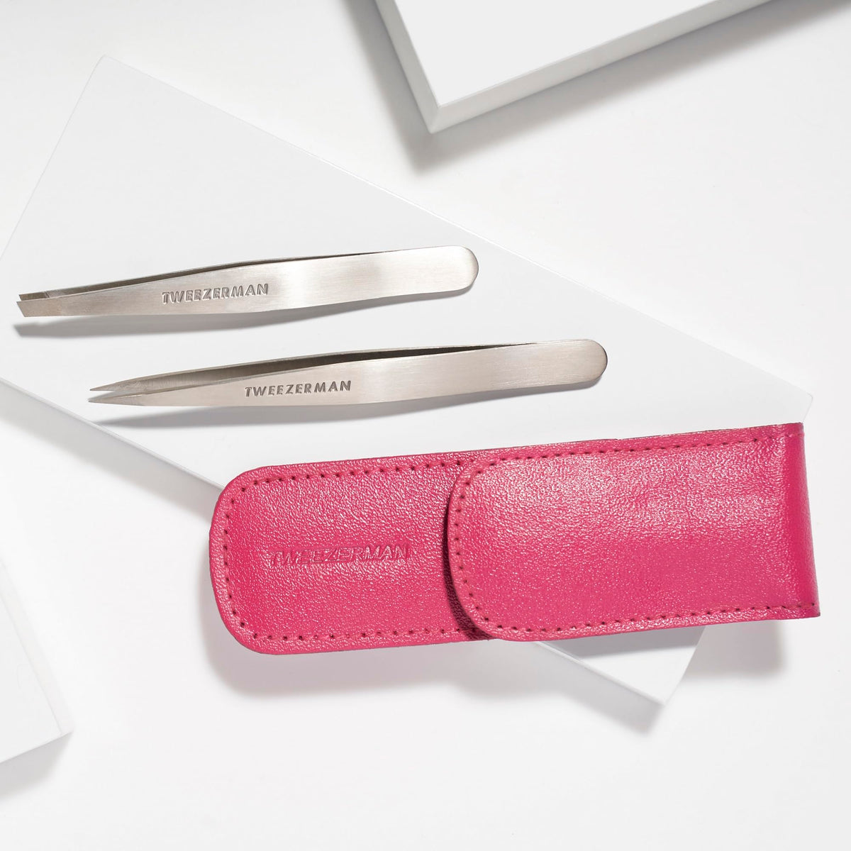 Tweezerman Petite Tweeze Set for Eyebrows with Travel Case - Tweezerman Official Imagery - 8