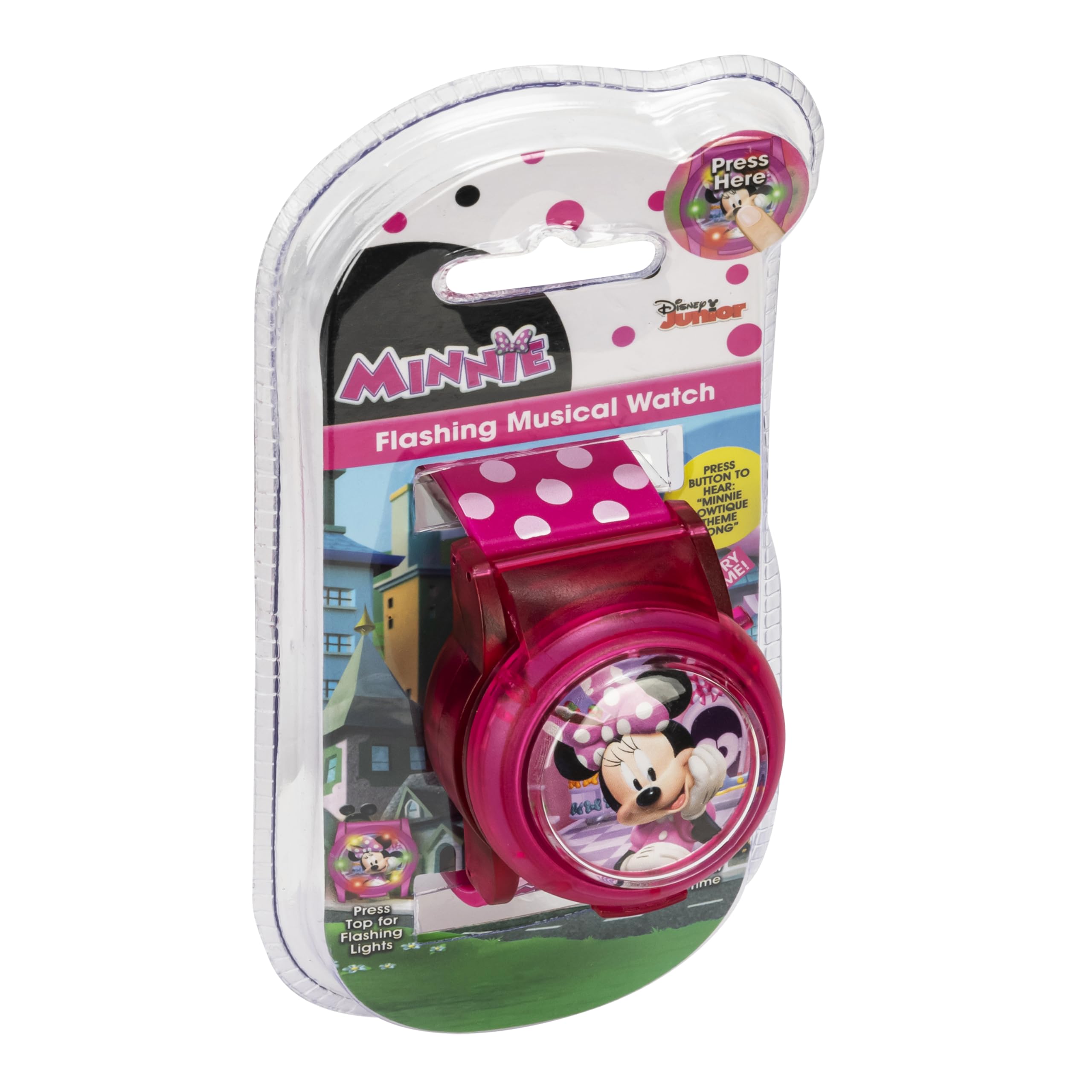 Disney Minnie Mouse Kids Flashing Musical Watch with Sound Effects, Co - View 9