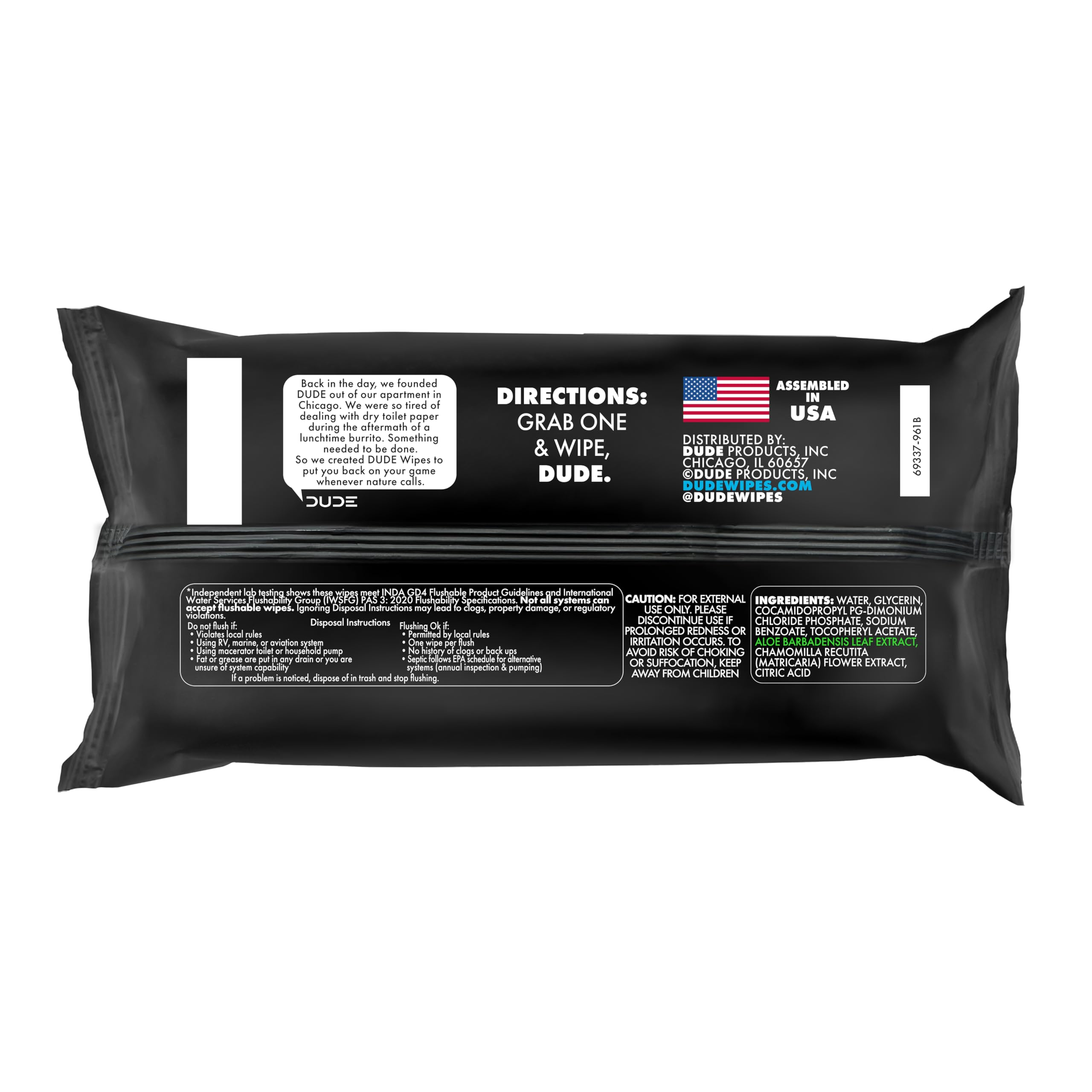 DUDE Wipes Unscented Adult Flushable Wet Wipes, Sensitive Skin... - DUDE Wipes Official Product View 8