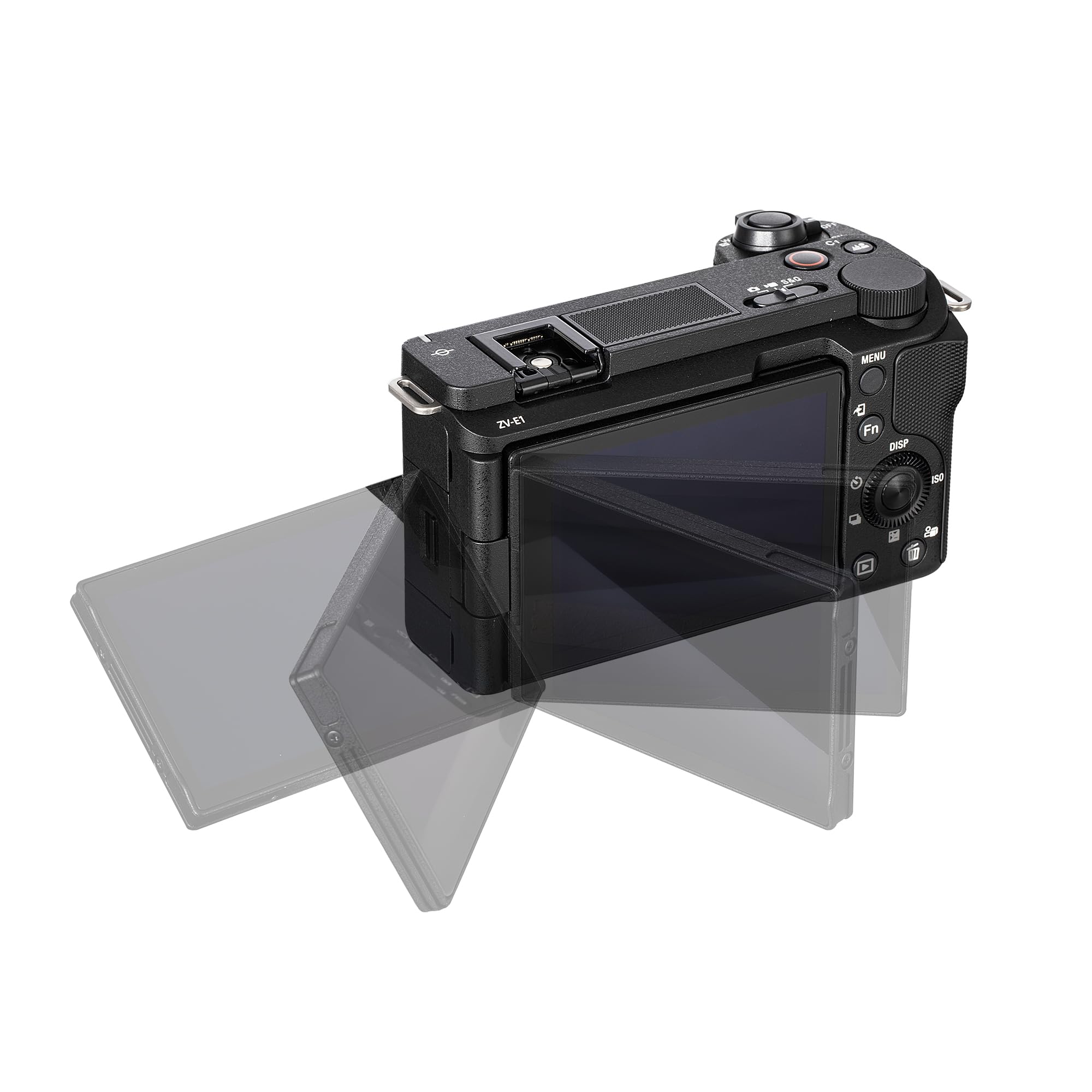 Sony Alpha ZV-E1 Full-Frame Vlog Mirrorless Lens Camera (Black) (ILCZVE1/B) + Case + 64GB Card + NP-FZ100 Compatible Battery + Charger + LED Light + Photo Software + Card Reader + More (Renewed)