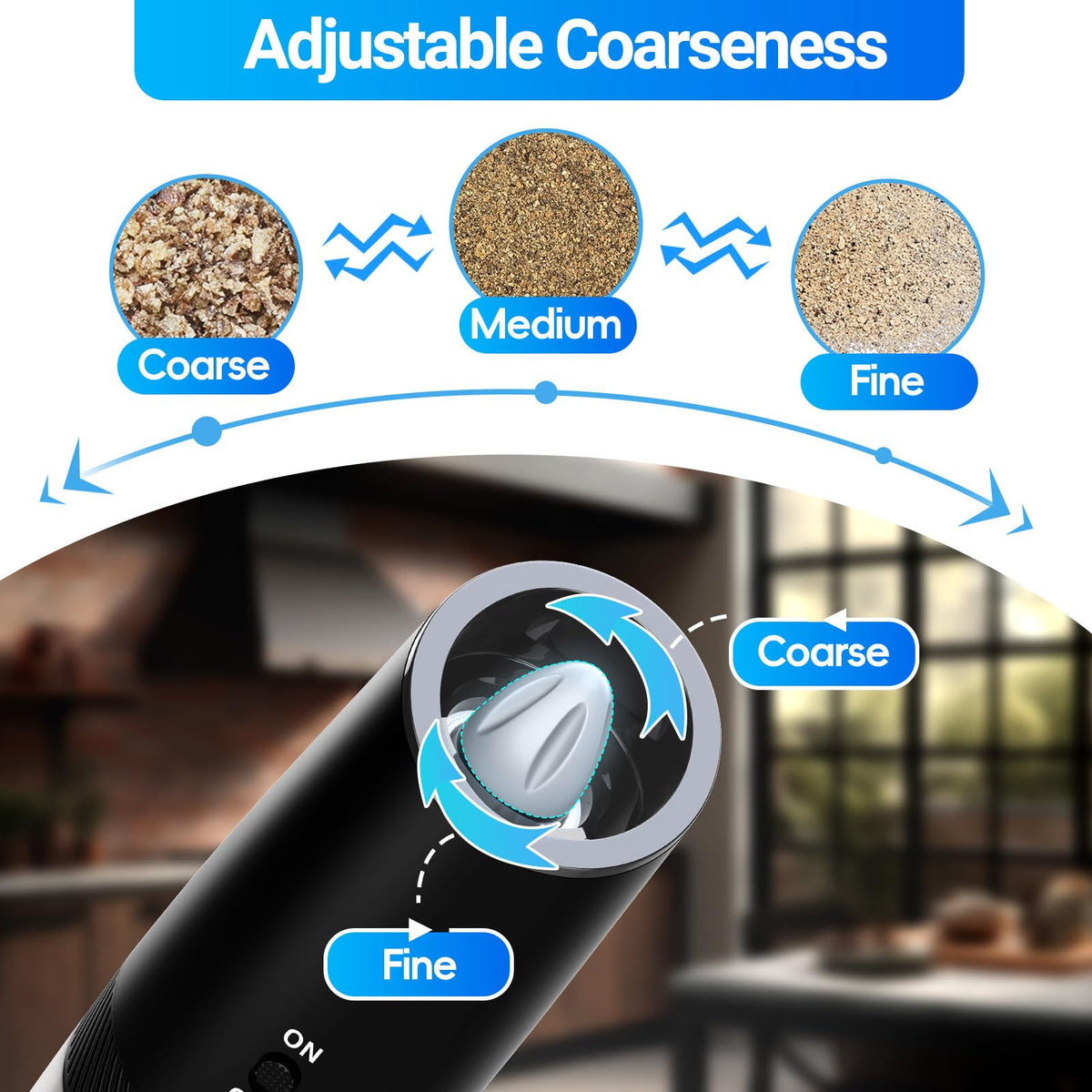 MealHelper Rechargeable Gravity Electric Salt and Pepper - MealHelper Official Imagery - 4