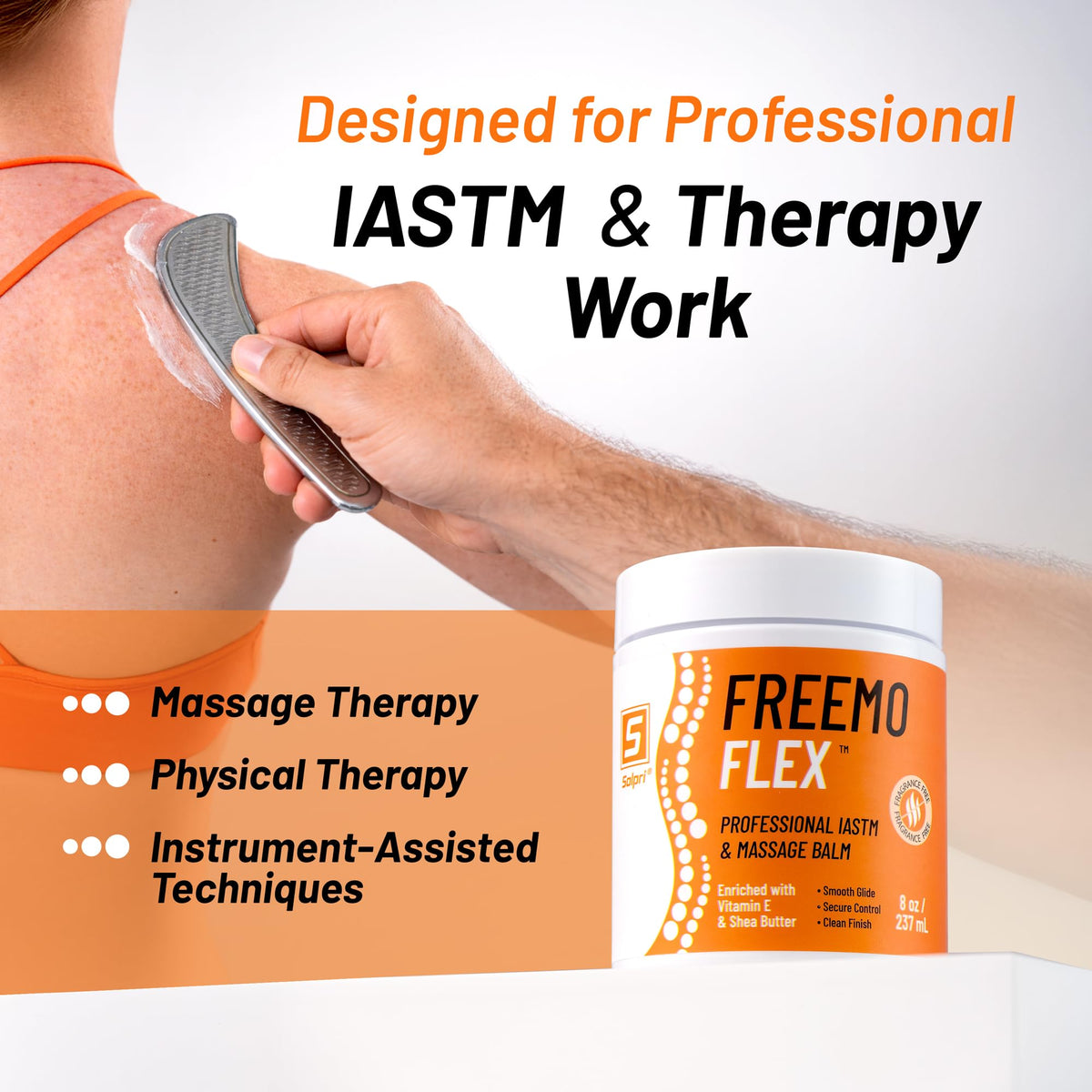 Freemo Flex Massage Cream for IASTM Massage Therapy Physical - Solpri Official Imagery - 3