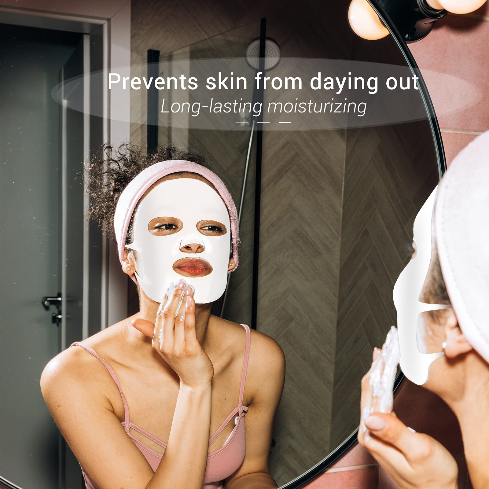 Maitys 5 Pcs Reusable Silicone Face Mask Cover for Sheet Mask, - Maitys