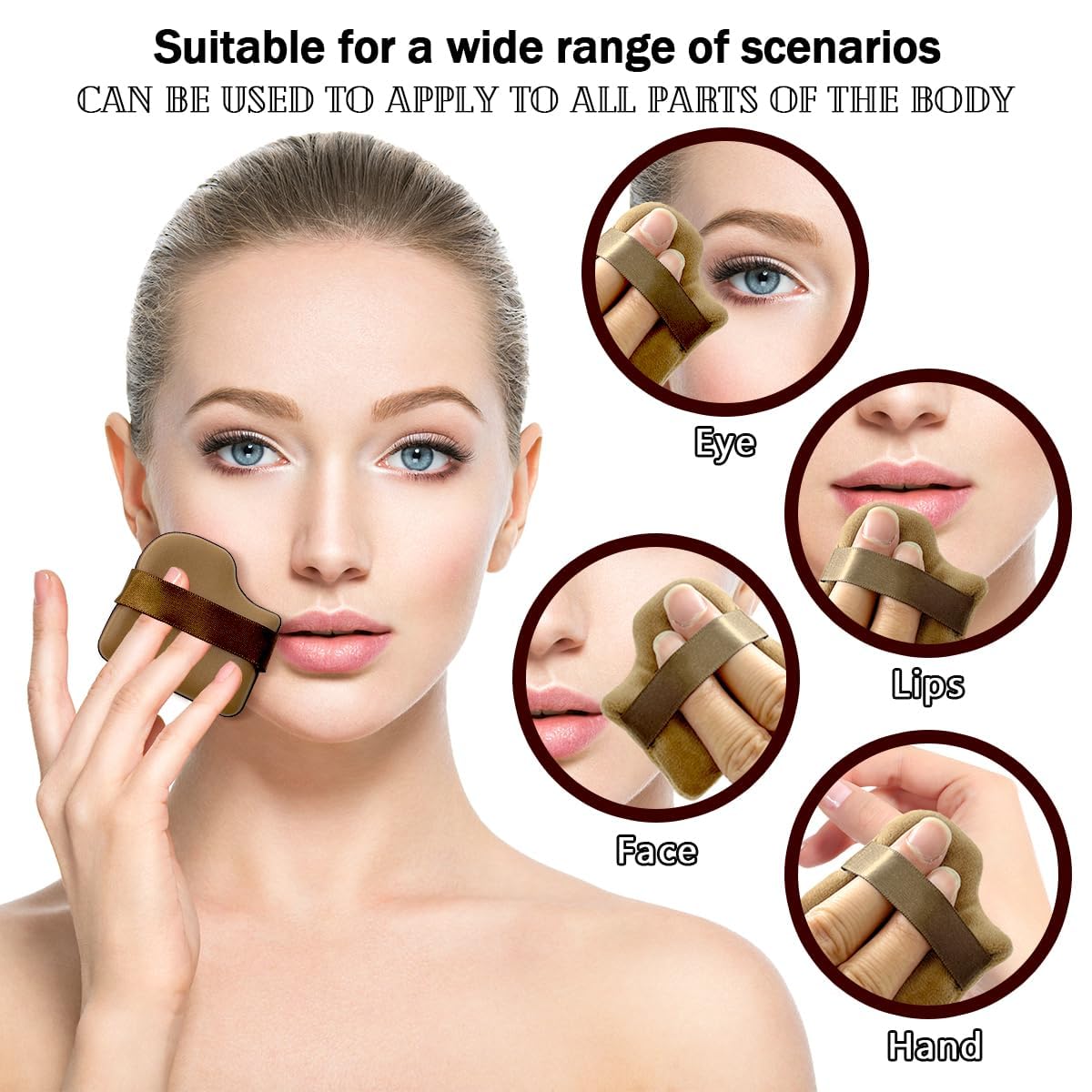 HGHDBT 40Pcs Brown Makeup Brushes Set Professional with Case - HGHDBT Official Imagery - 8