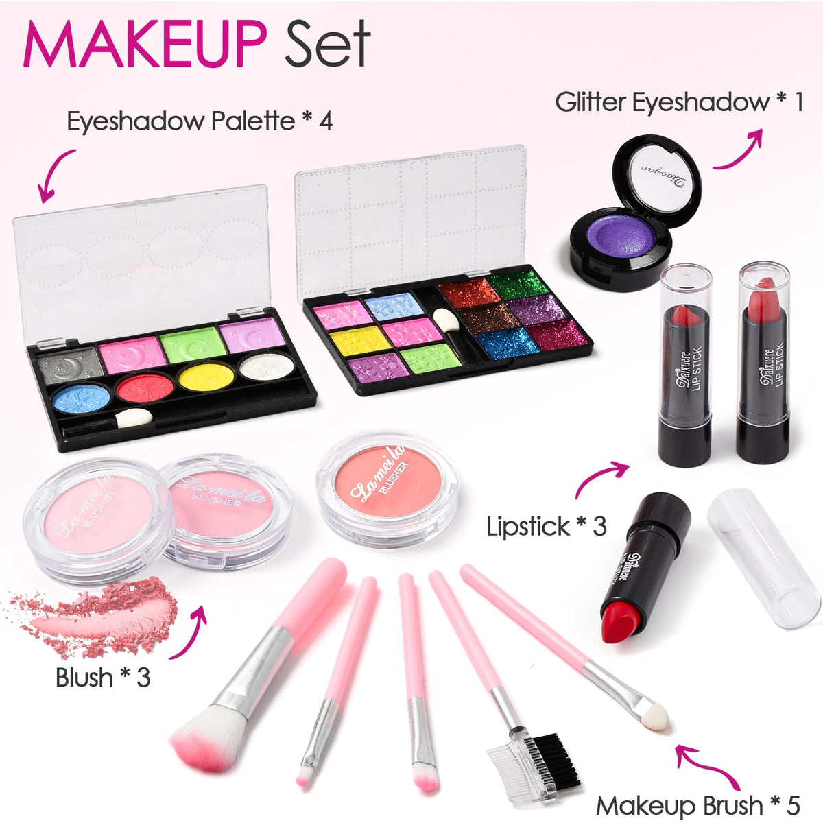 Golray Kids Makeup Kit for Girls Starter Make up Set With - Golray Official Imagery - 7