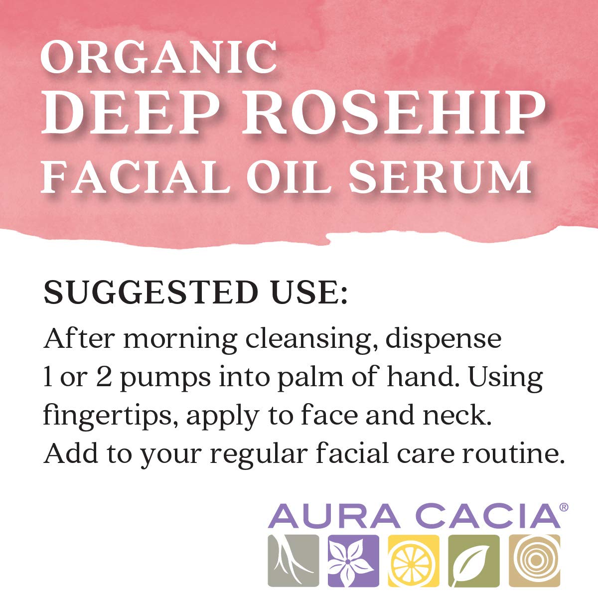Aura Cacia Organic Deep Rosehip Facial Serum, 1 - Ounce & Soothing & Moisture - Aura Cacia Official Product View 3