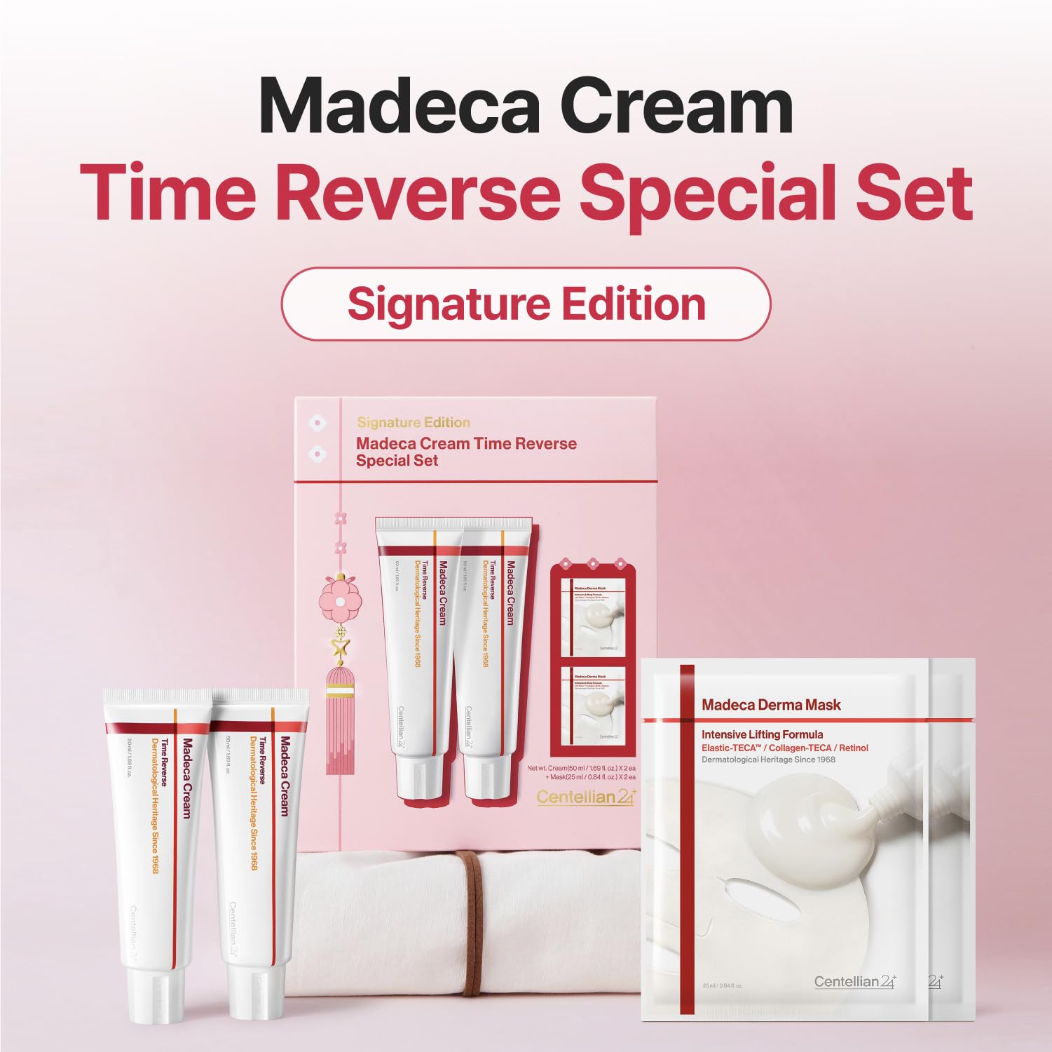 CENTELLIAN 24 Madeca Cream Time Reverse Set, 2x1.69 fl oz + 2 - CENTELLIAN 24