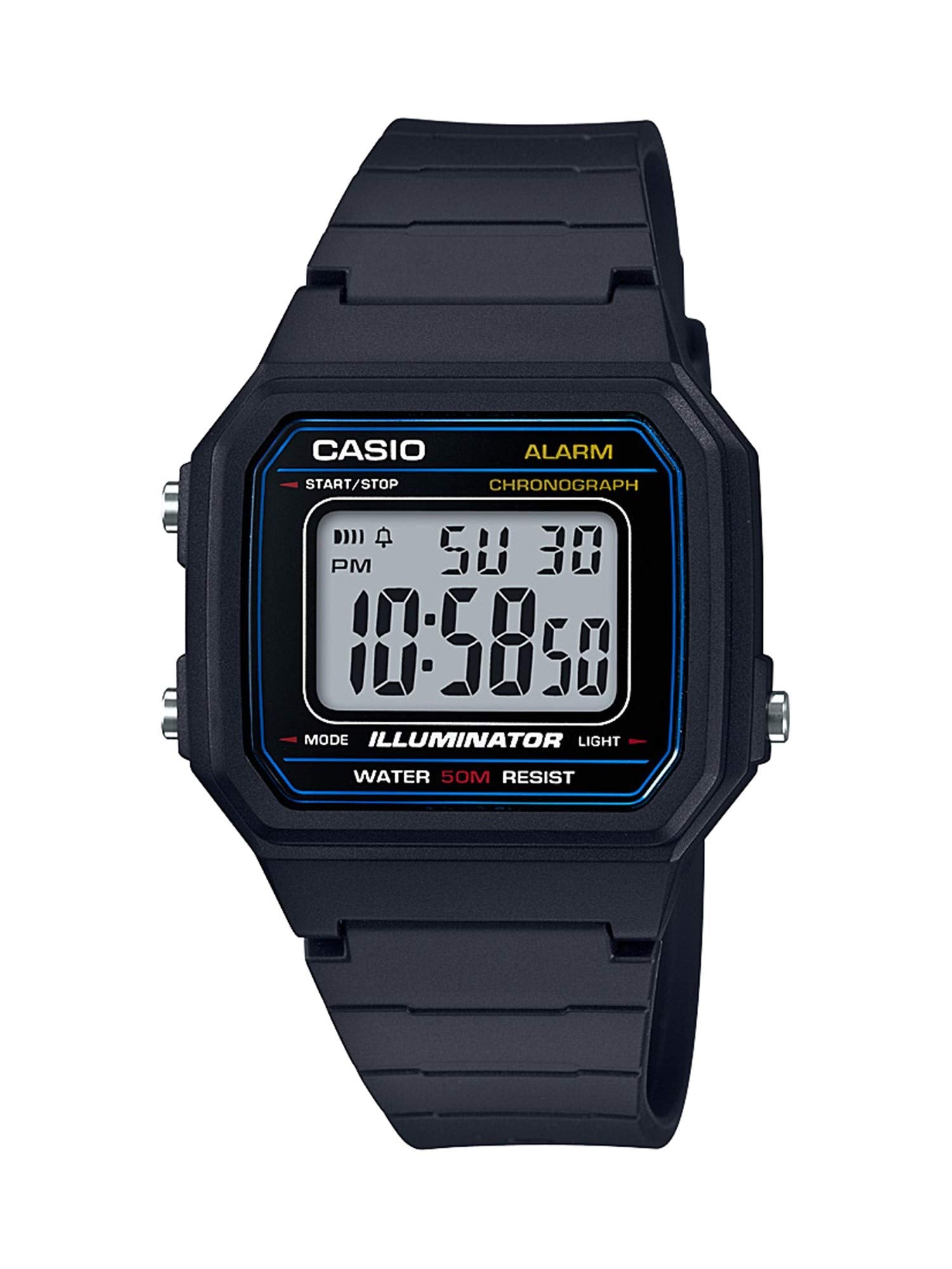Casio W217H Series | Men’s Digital Watch | 50M WR | 1/100 Second Stopw - View 1