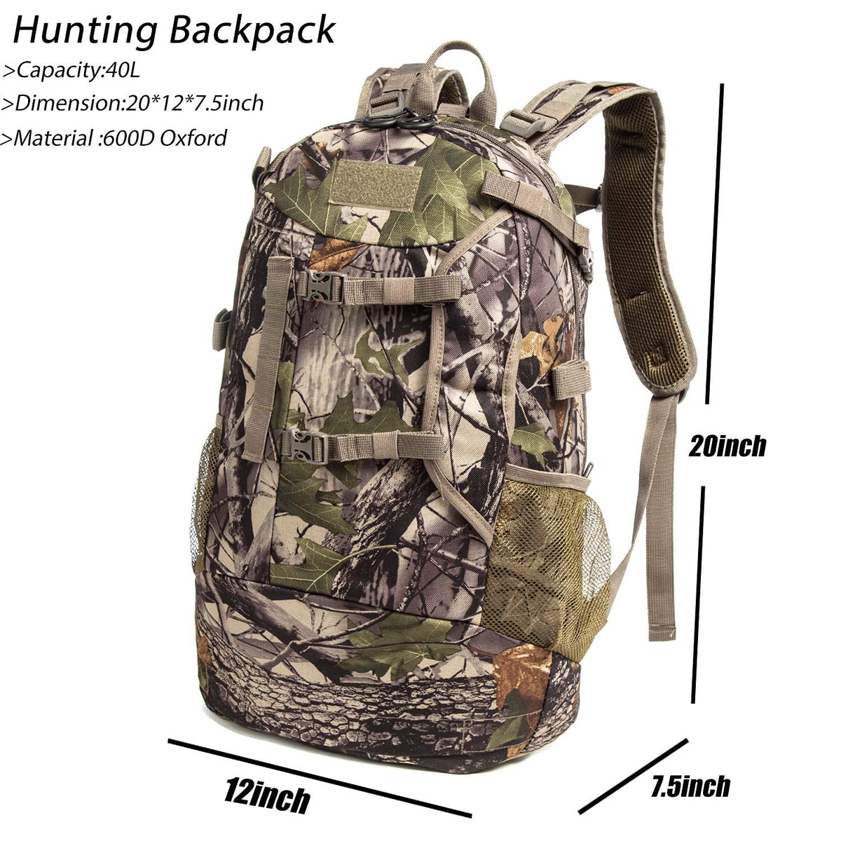 Hunting Backpack Outdoor Hunting Daypack for Rifle Gun - MERALIAN Official Imagery - 4