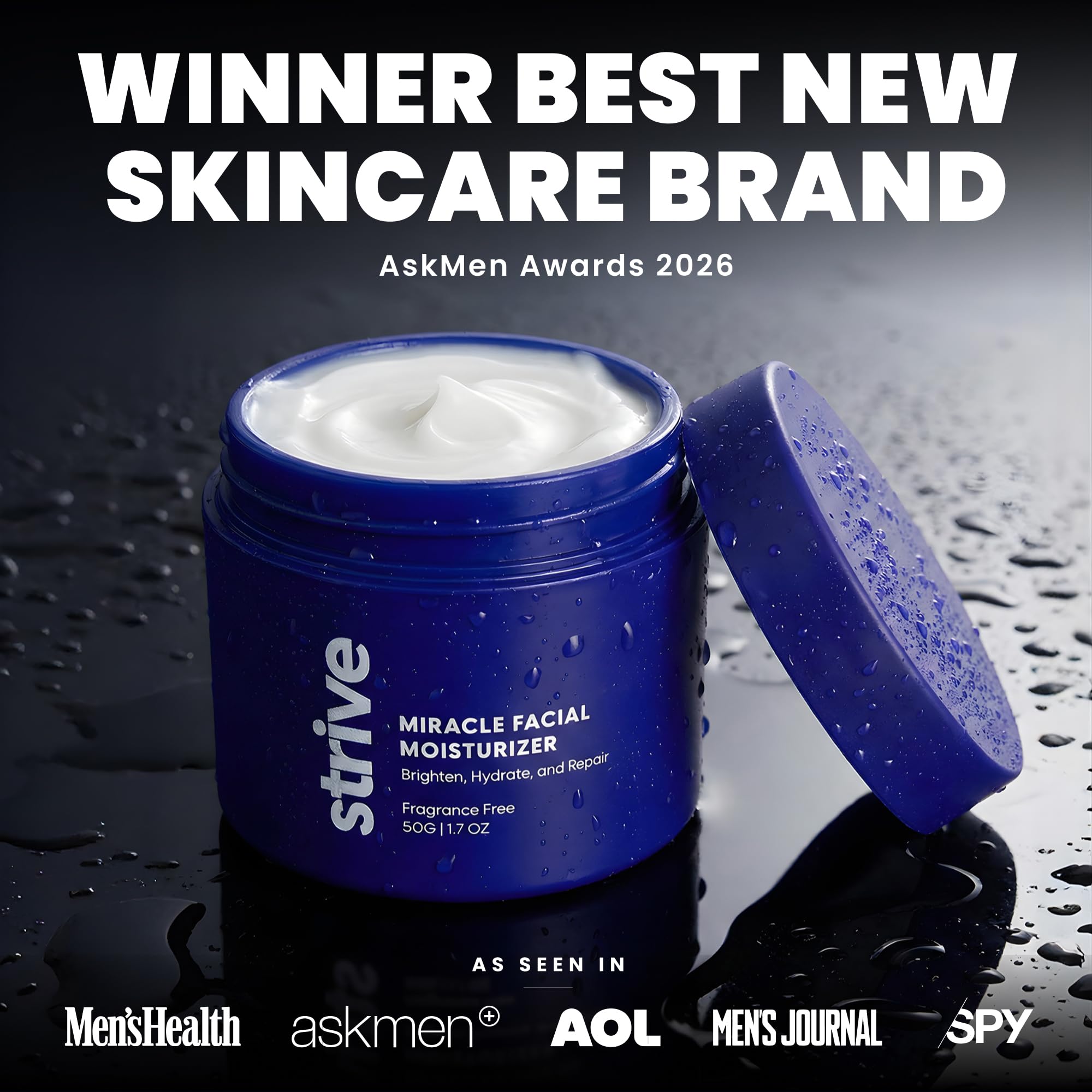 Strive Mens Face Moisturizer for Dark Circles Brightening - Strive Official Imagery - 3