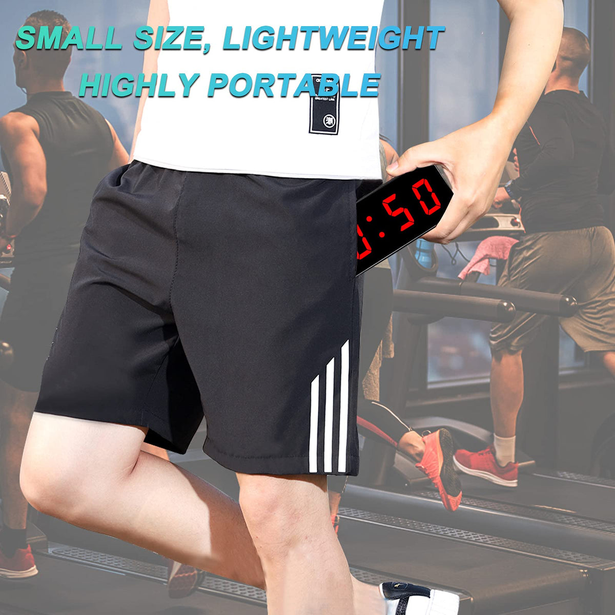 Gym Timer Portable Interval Timer with Rechargeable Battery - Jhering Official Imagery - 7