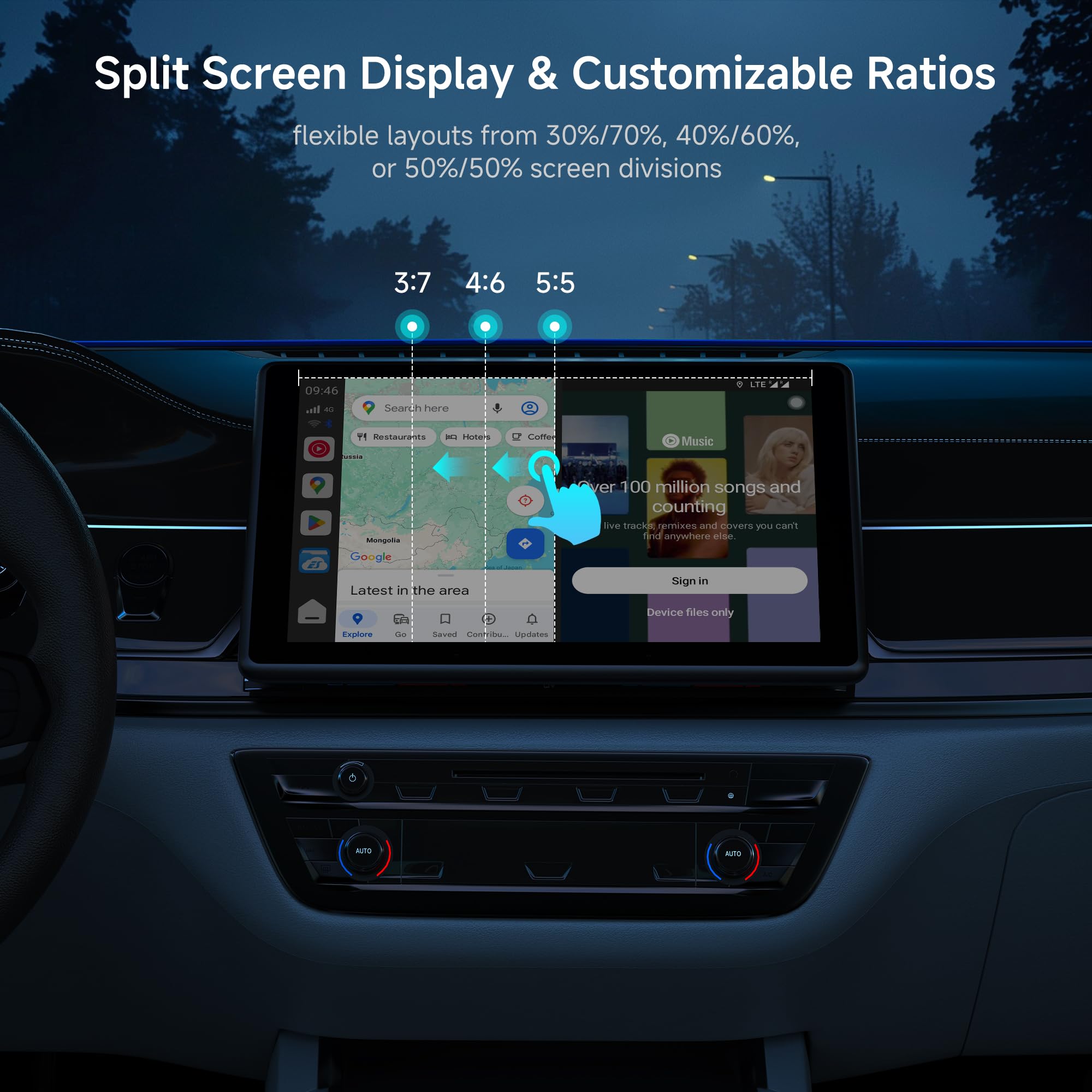 ATOTOSELECT Wireless CarPlay&Android Auto Adapter Magic AI Box wi by ATOTOSELECT - Angle View 8