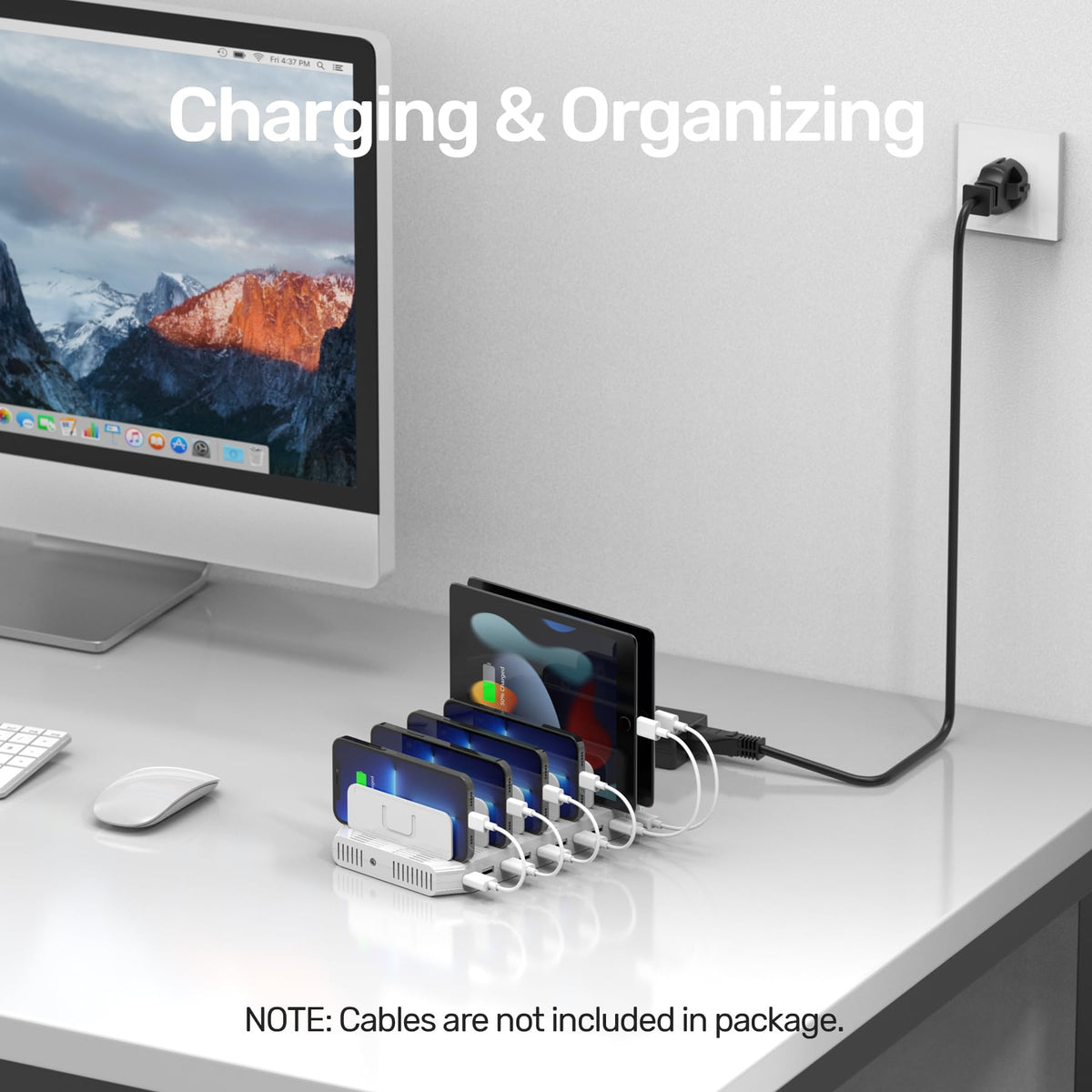 Unitek 10 Port Charging Station USB Charger Organizer for - Unitek Official Imagery - 6