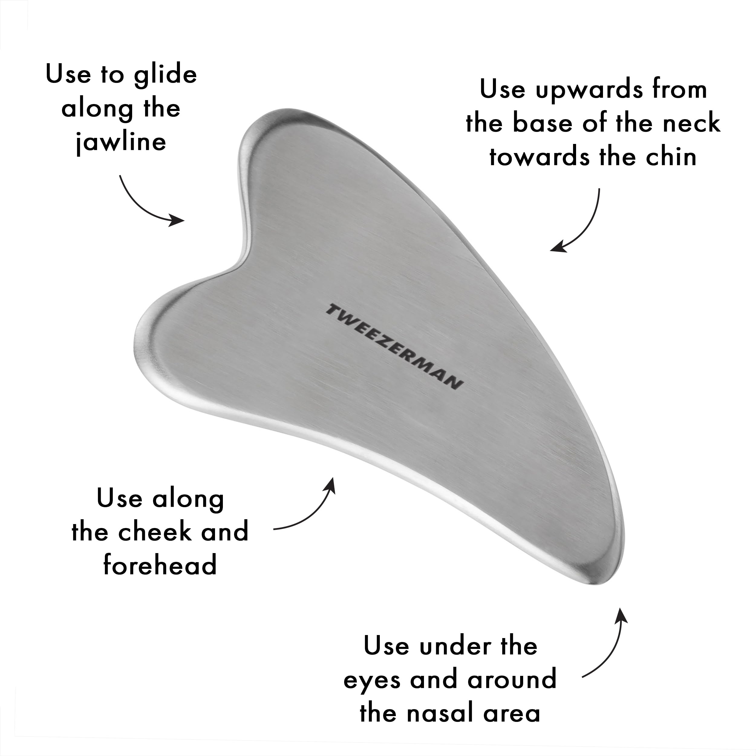 Tweezerman Gua Sha Stainless Steel