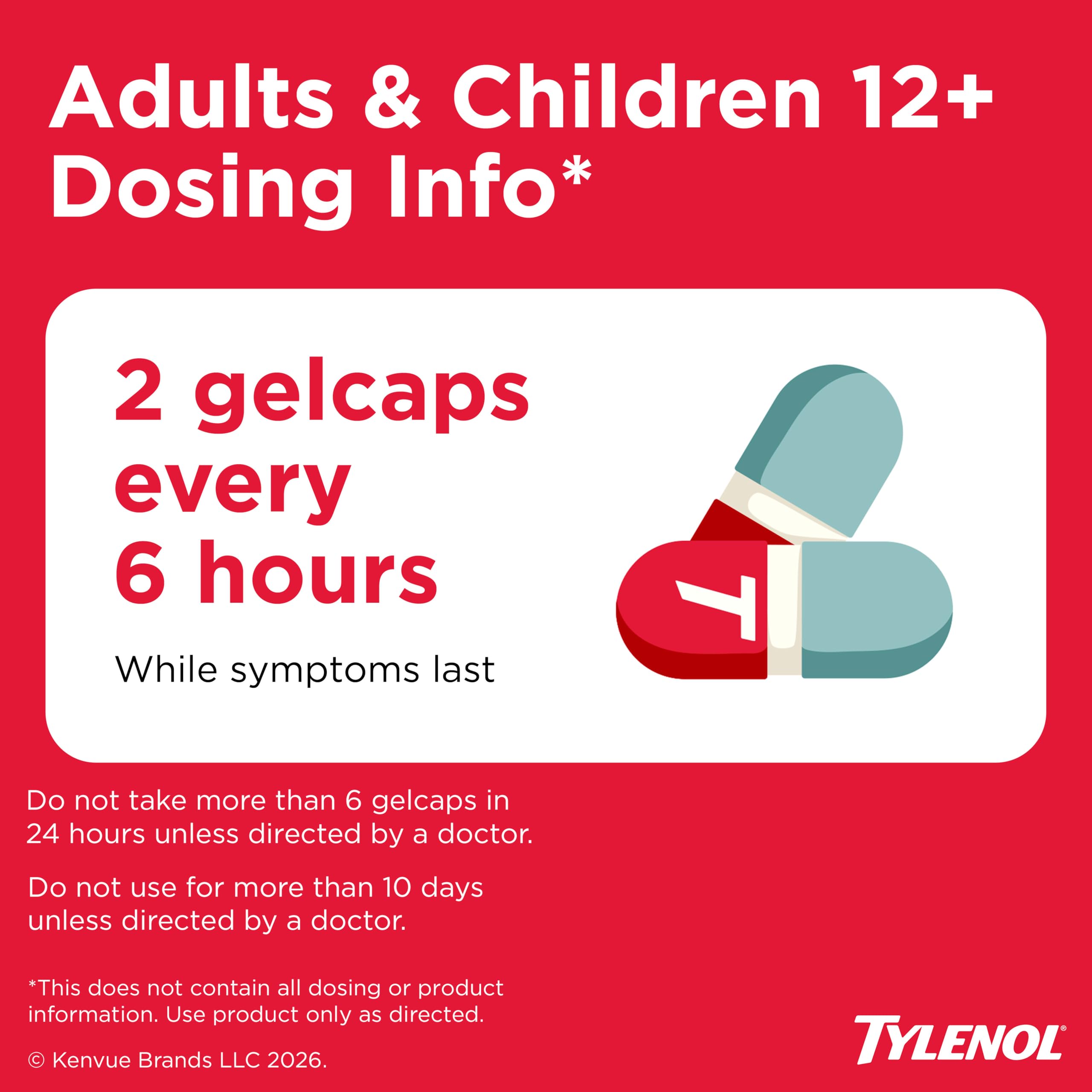 Tylenol Extra Strength Rapid Release Gels 500mg – 100 Ct
