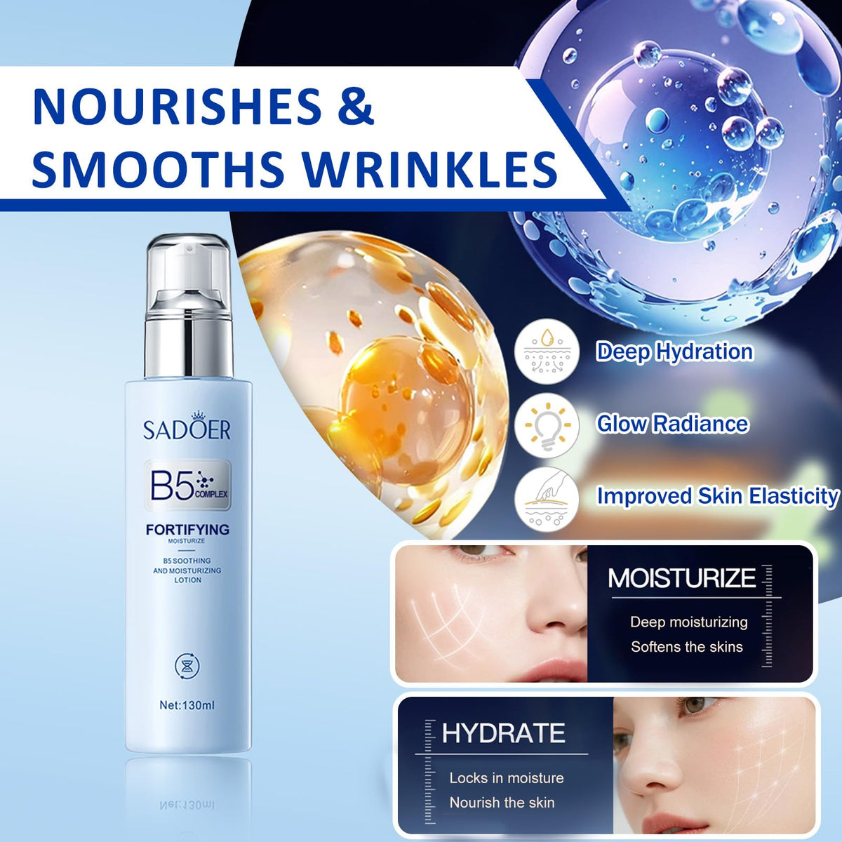 For SADOER B5 Vitamin Skincare Set 6 Piece Barrier Repair - DailyBrio Official Imagery - 3