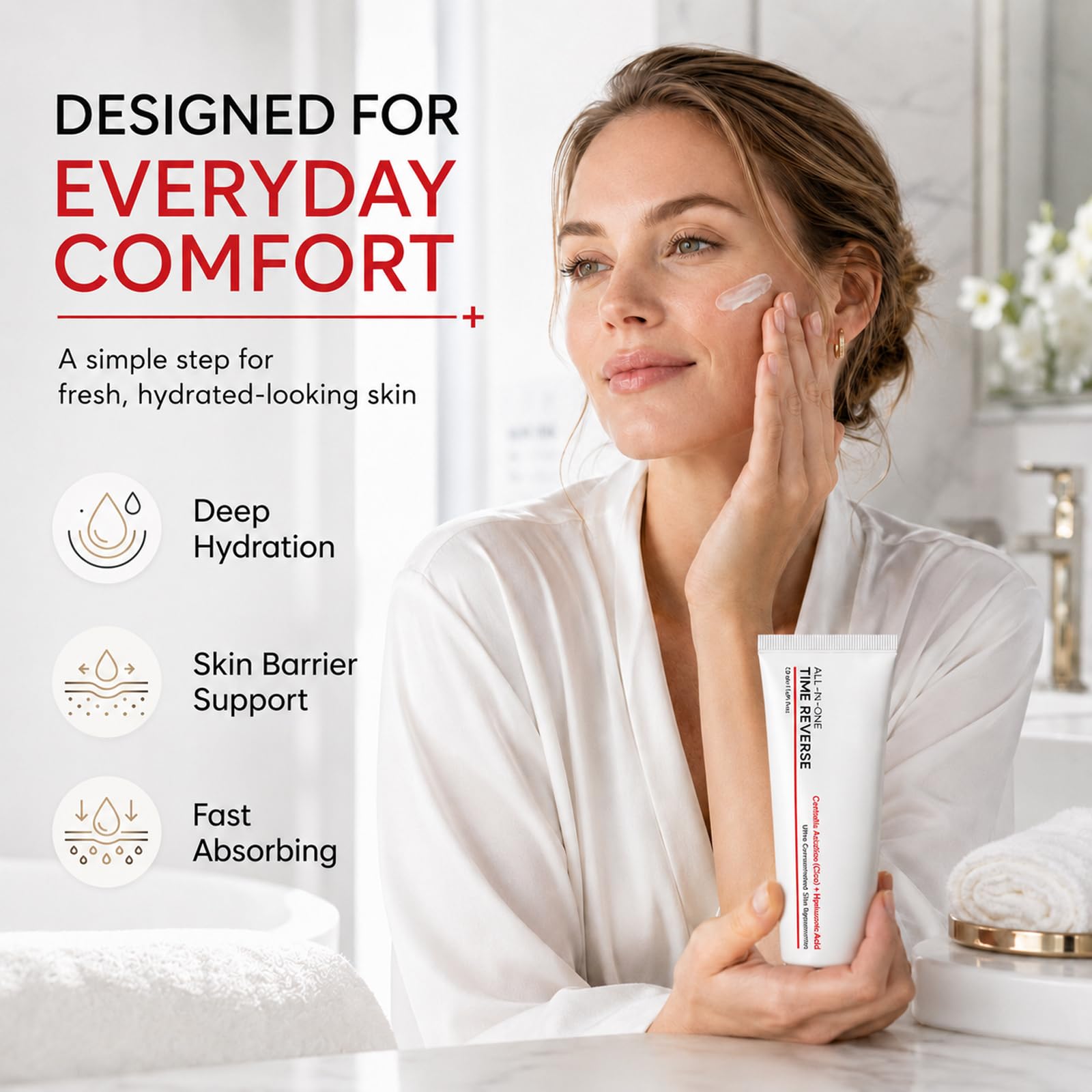 Brurtzexs Time Reverse Cream, All - One Korean Face Moisturizer with Cente - Brurtzexs Official Product View 4