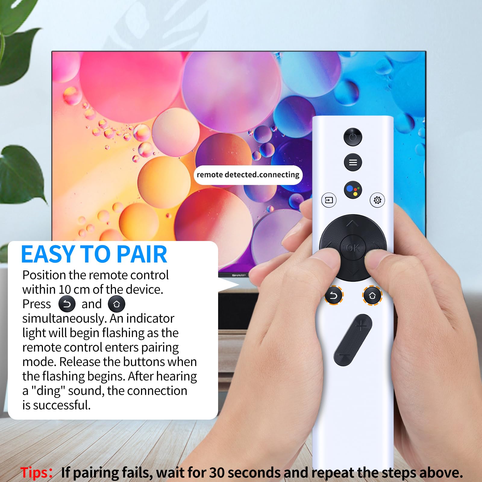 RETROSUN New Replacement Remote Control Compatible with XGIMI Hal by RETROSUN - Angle View 3