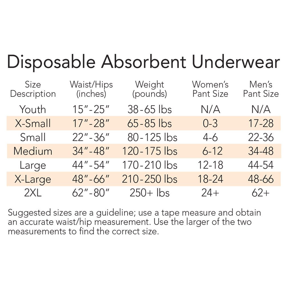 Tranquility Premium Daytime Absorbent Underwear XL 66 in 56 - TRANQUILITY Official Imagery - 5
