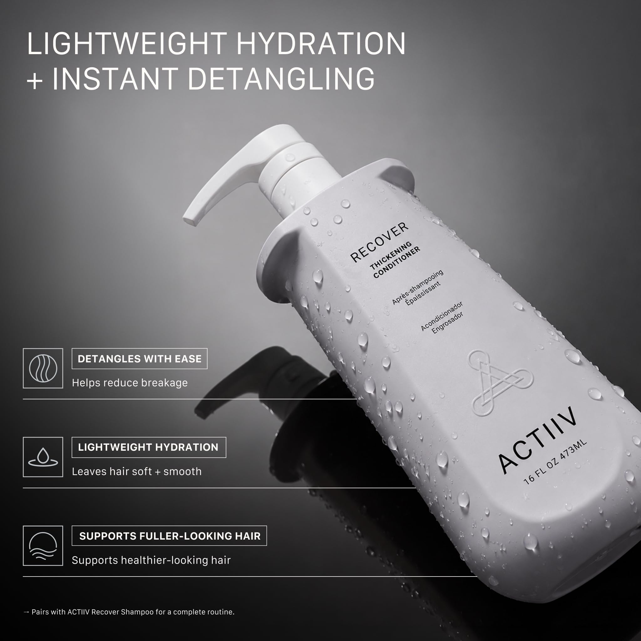 Elefair Tech ACTIIV Recover Unisex Thickening Conditioner - Strengthens & For - Elefair Tech Official Product View 3