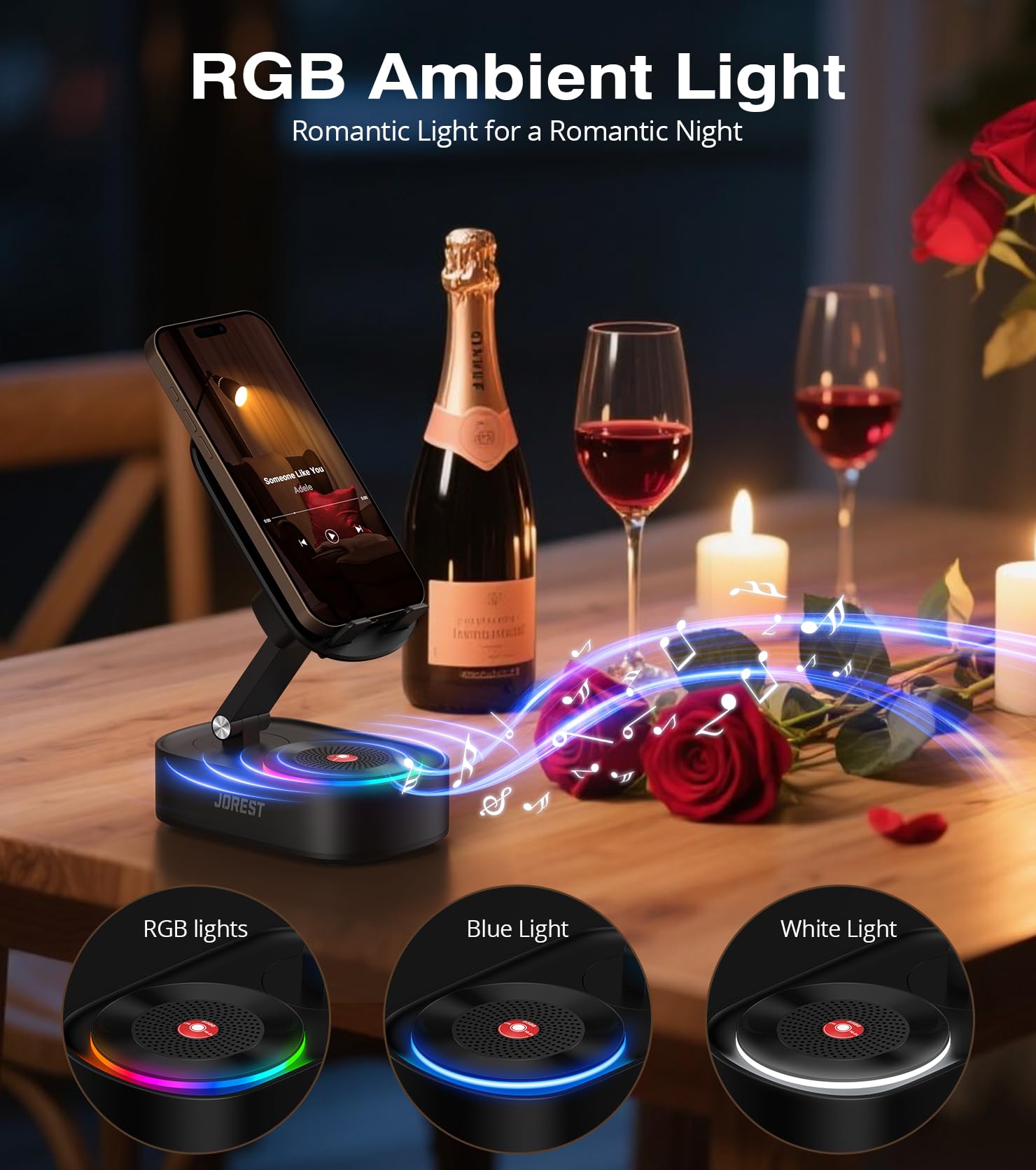 Jorest Wireless Induction Speaker, Phone Speaker Amplifier with B by Jorest - Angle View 8